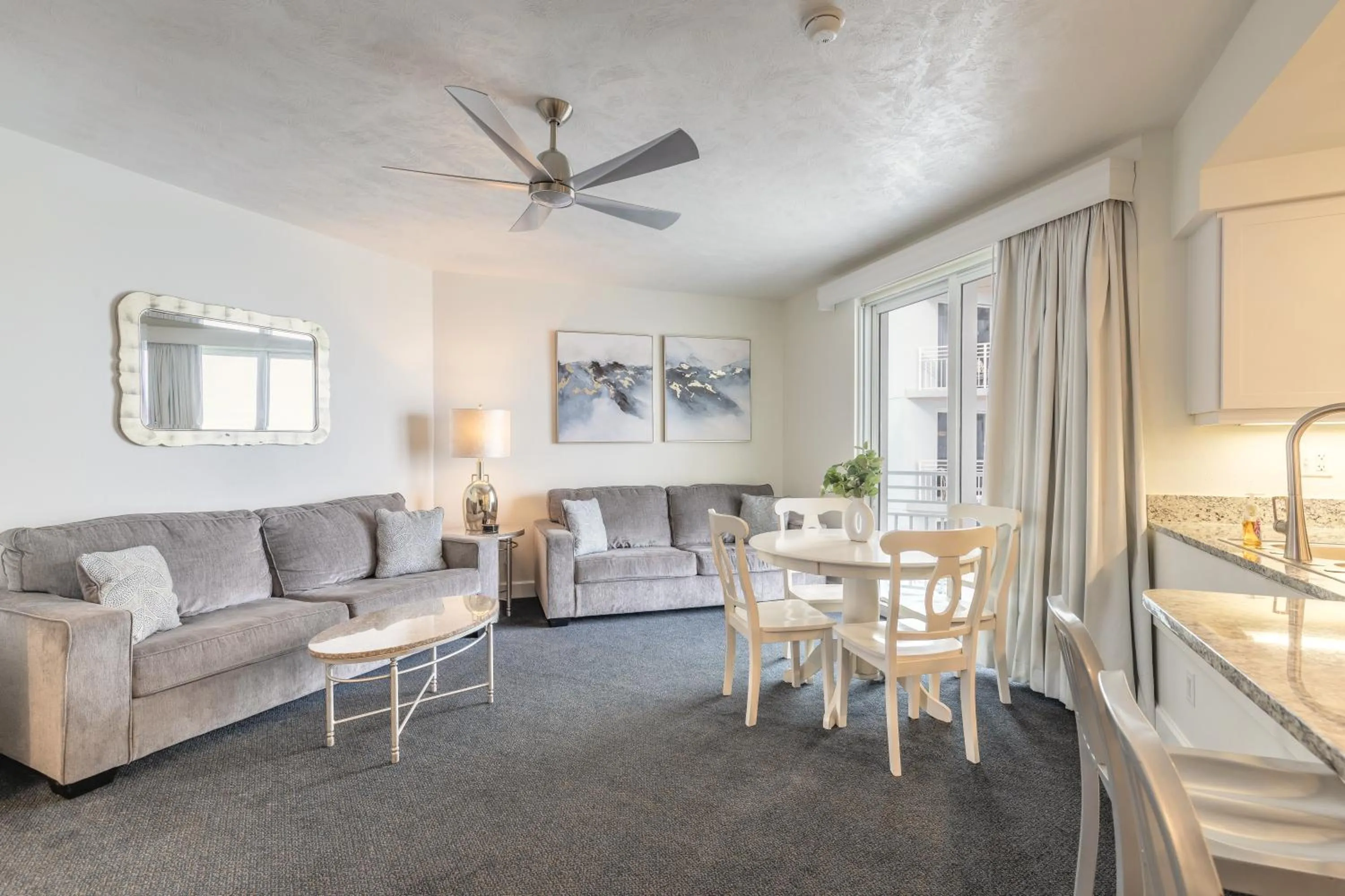 Living room in Beachfront Bliss at Ocean Walk Resort - Unit 1701
