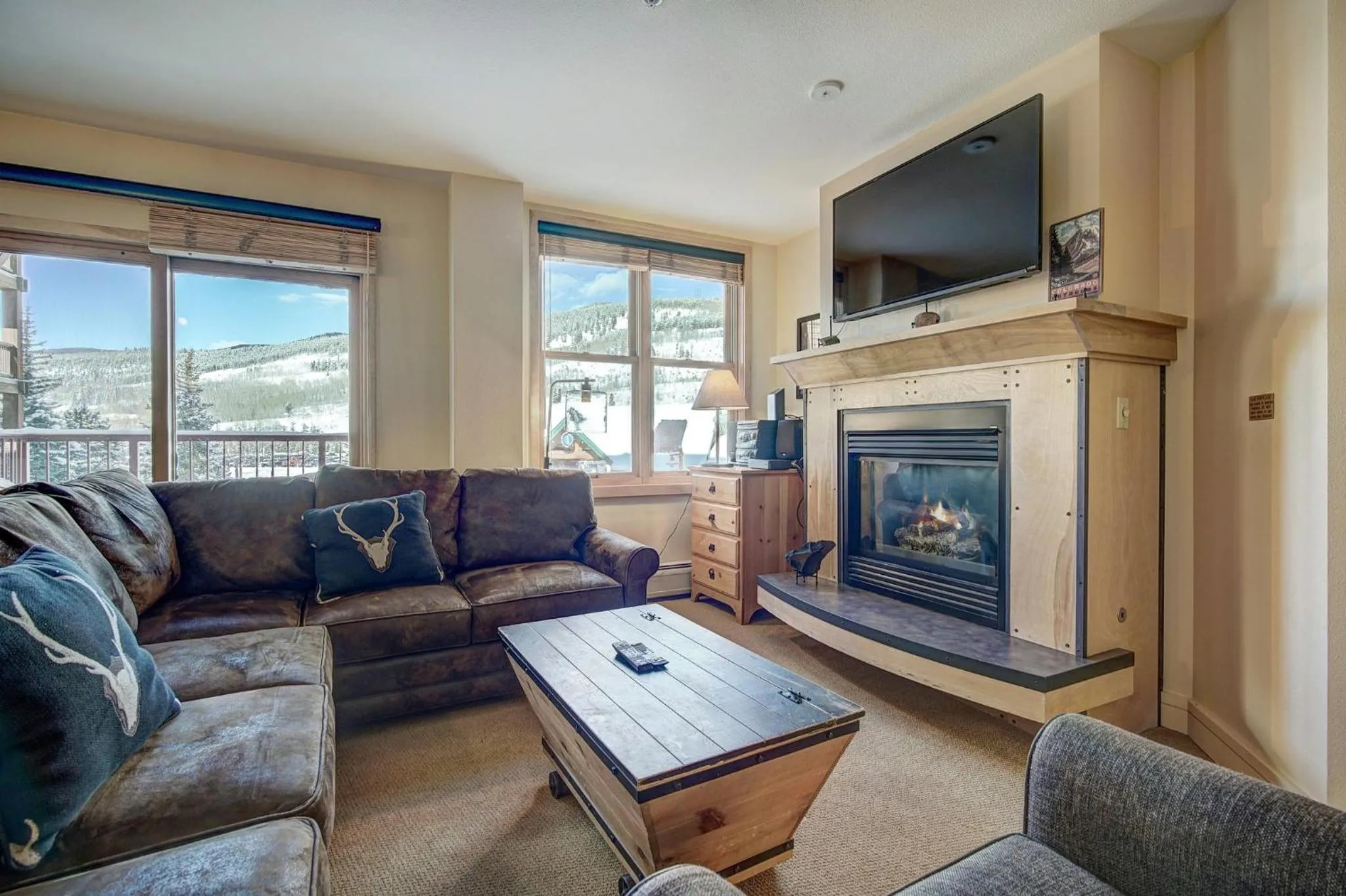 Living room in River Run Village by Vail Resorts