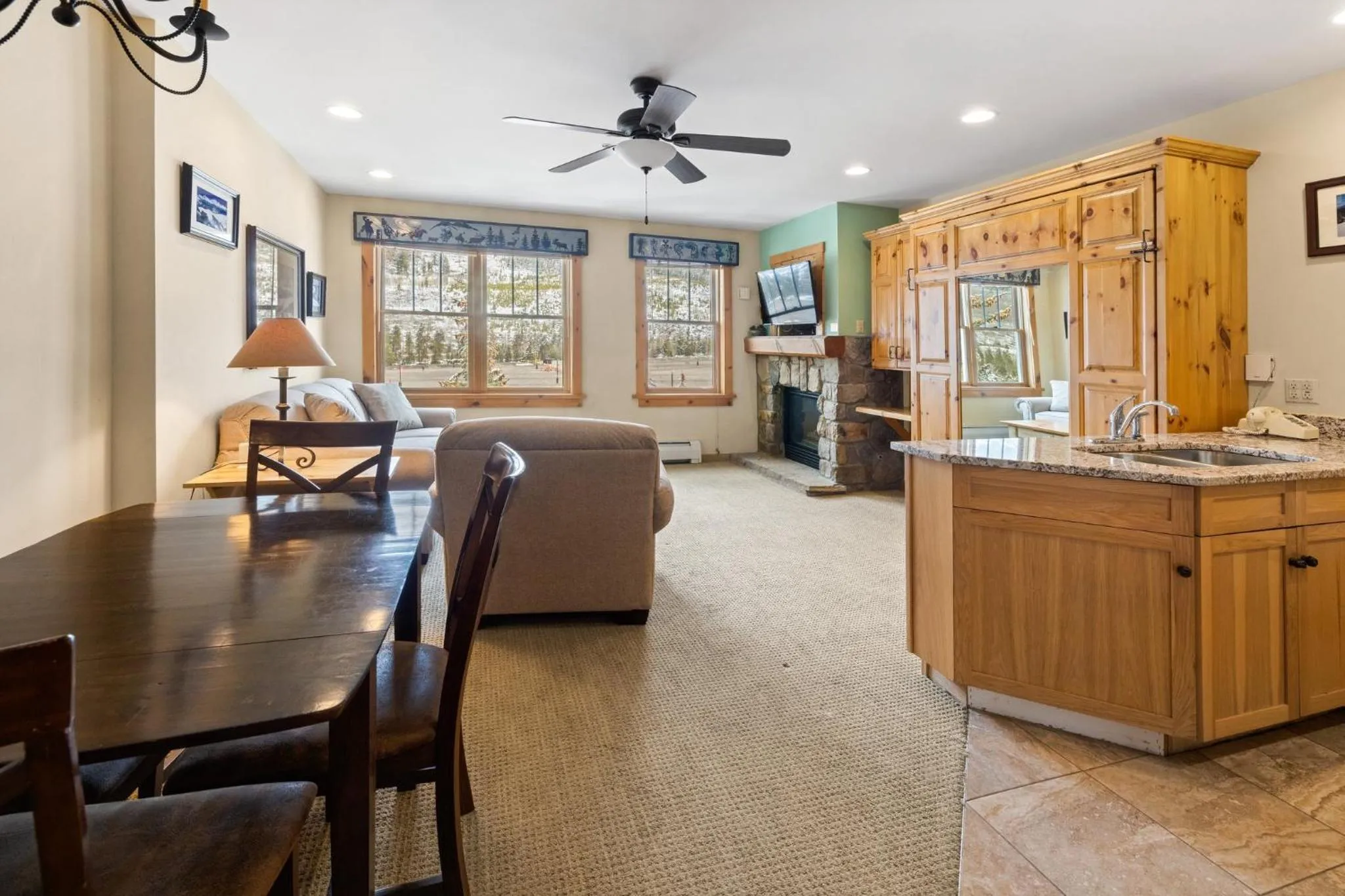 Living room in River Run Village by Vail Resorts