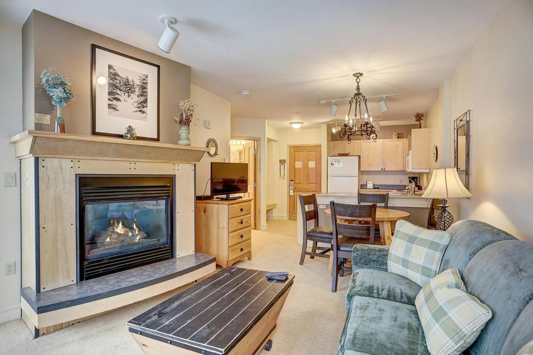 Living room in River Run Village by Vail Resorts