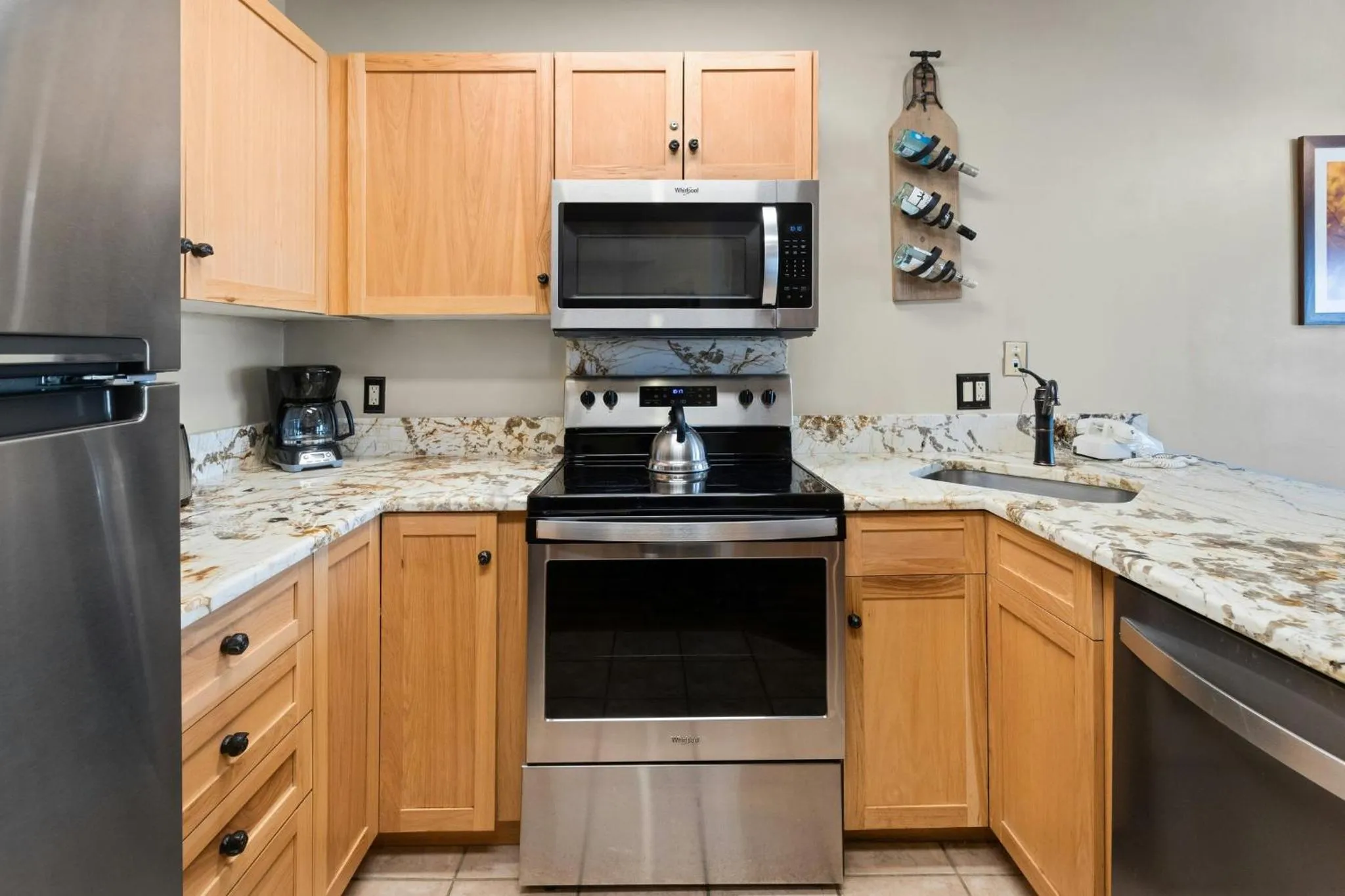 Communal kitchen in River Run Village by Vail Resorts