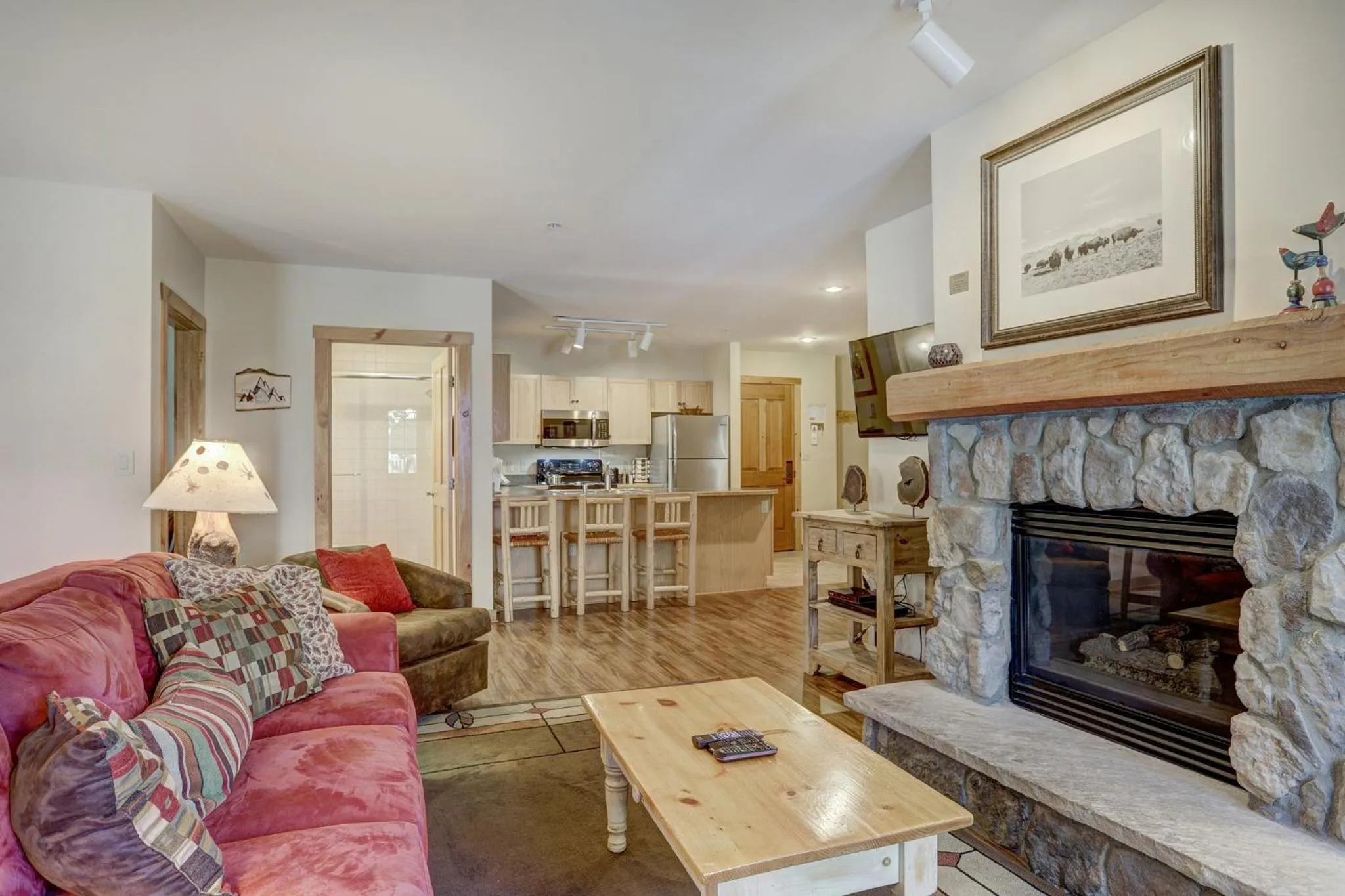 Living room in River Run Village by Vail Resorts