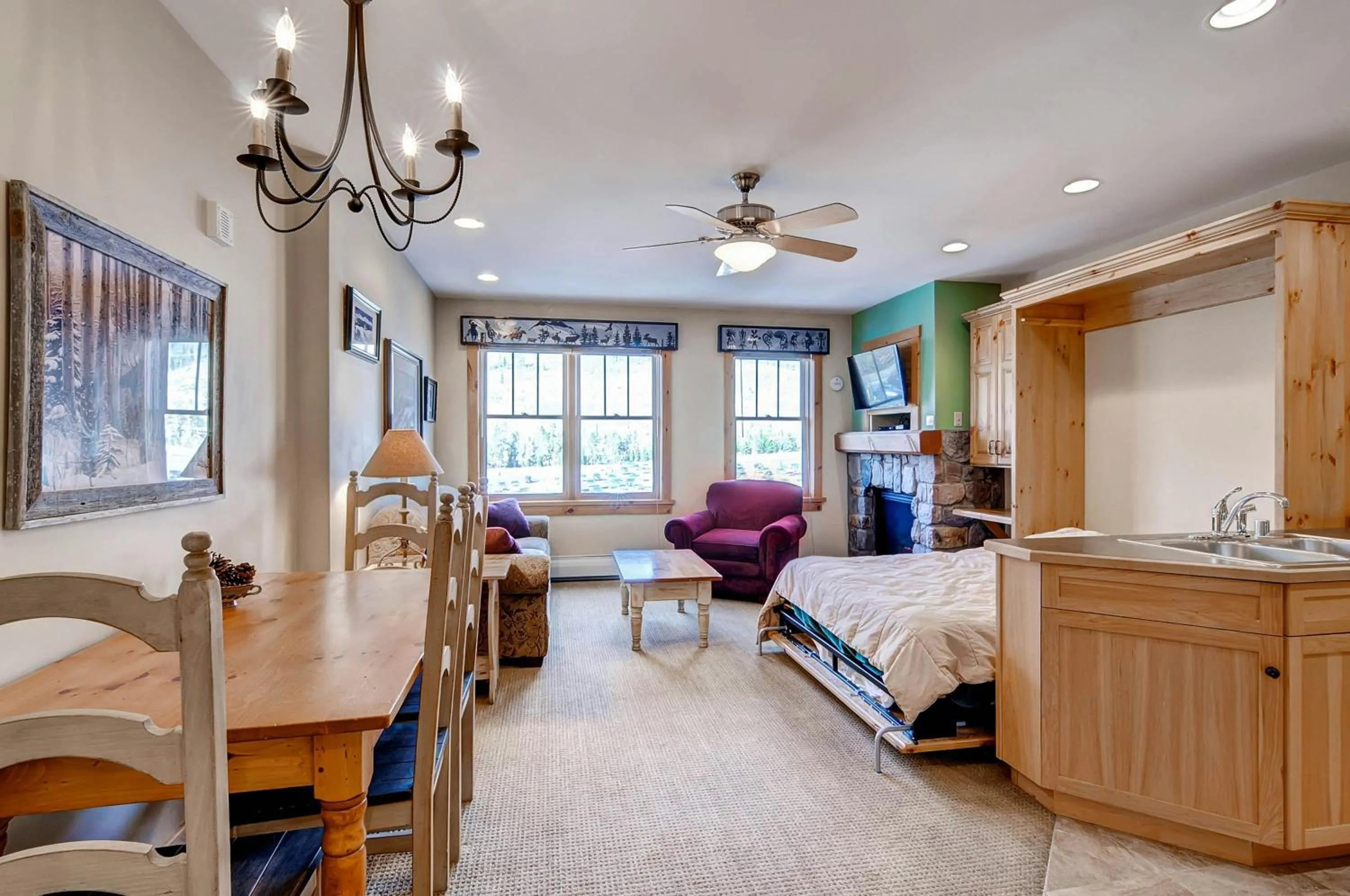 Living room in River Run Village by Vail Resorts