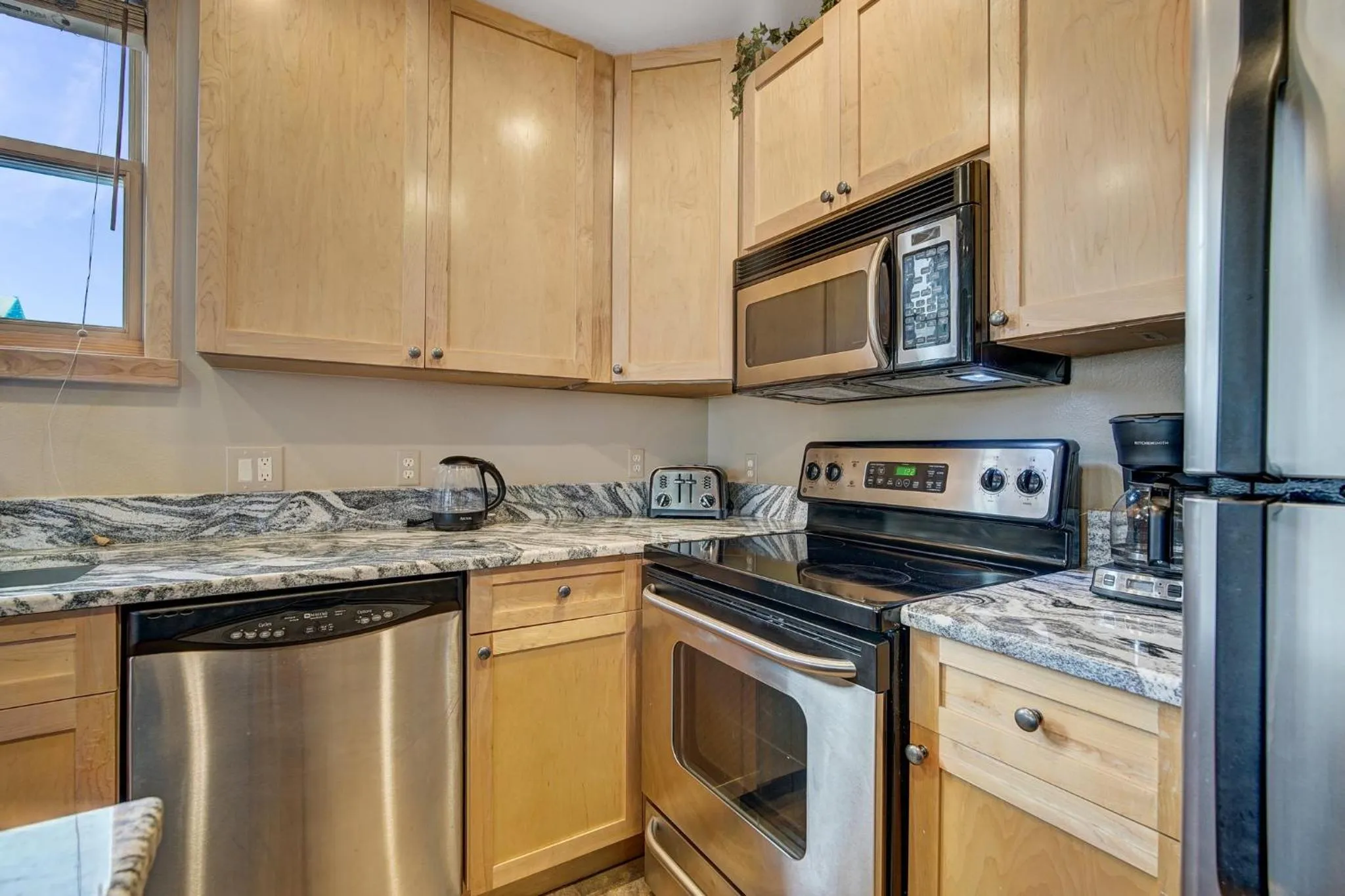 Communal kitchen in River Run Village by Vail Resorts