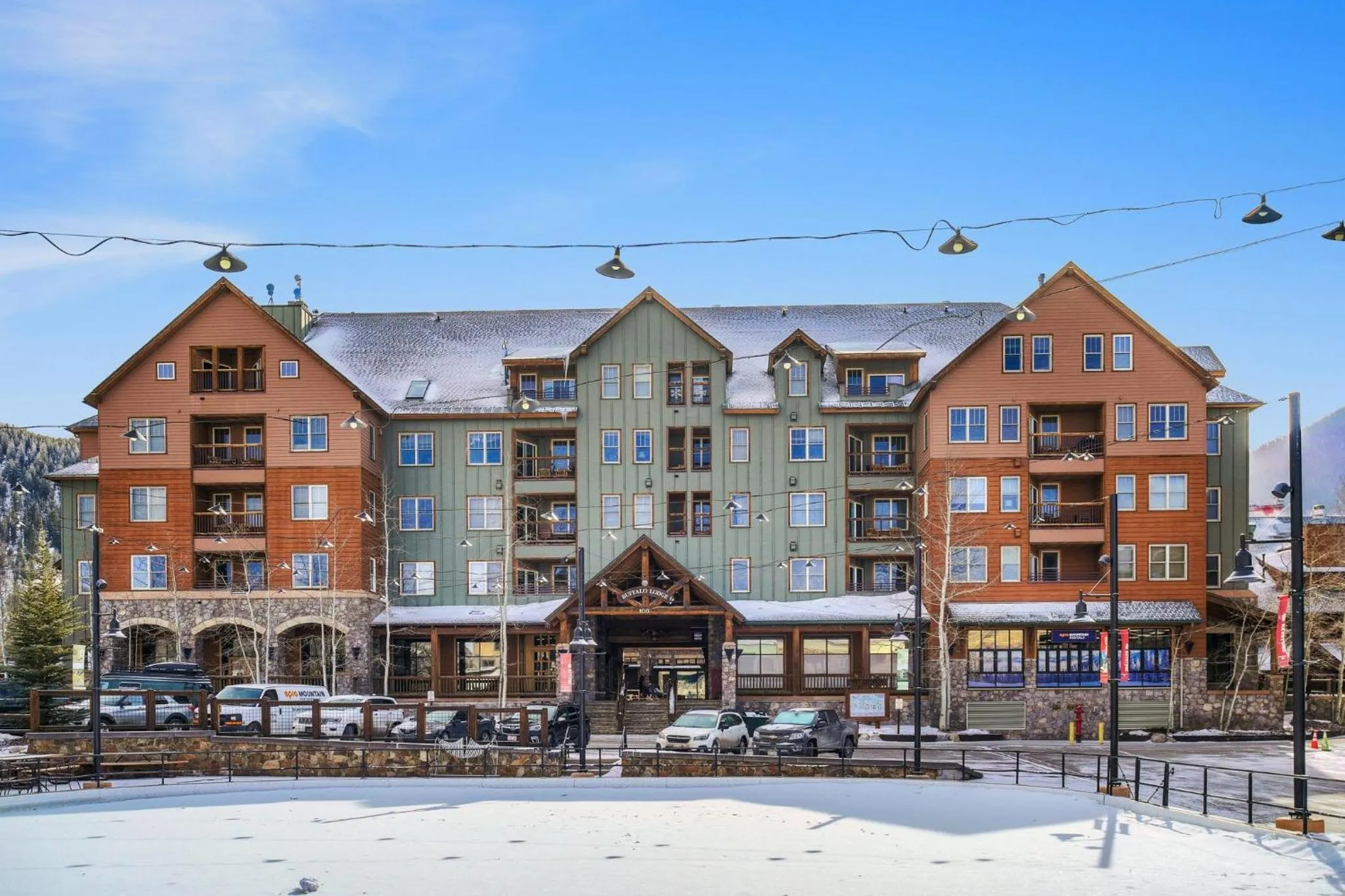 Property building in River Run Village by Vail Resorts