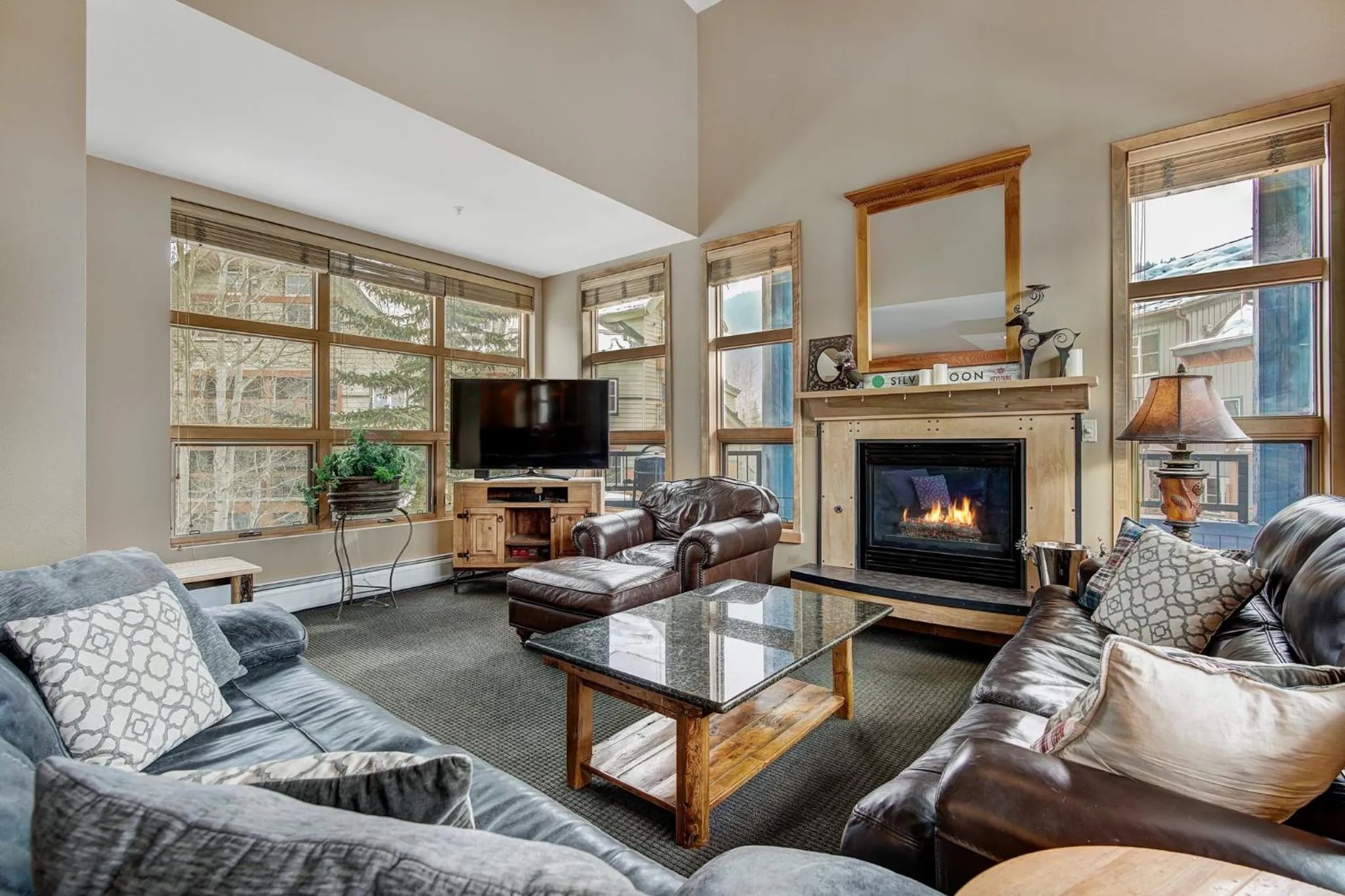 Living room in River Run Village by Vail Resorts
