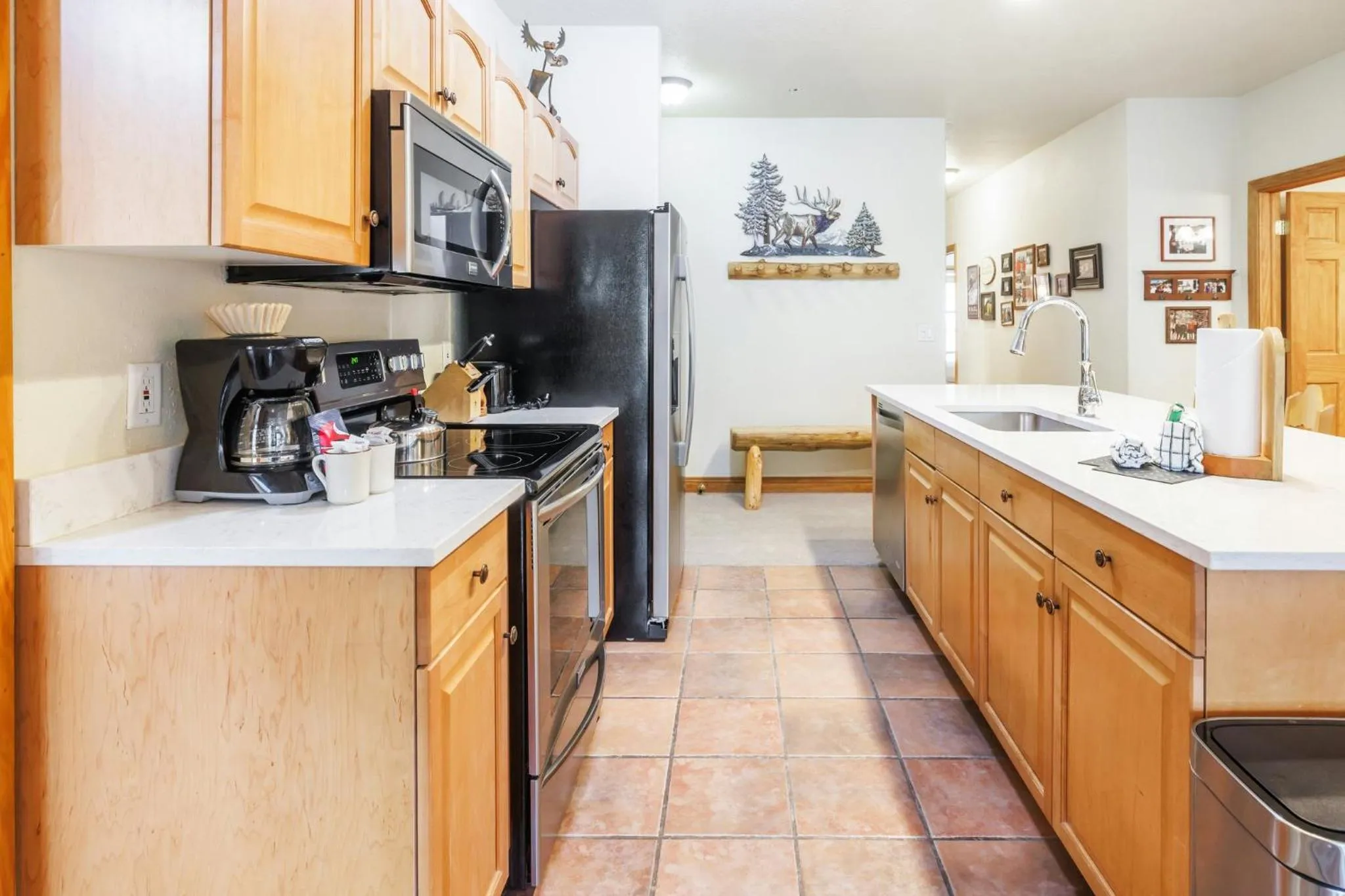 Communal kitchen in Gateway Mountain Lodge, A Vail Resorts Property