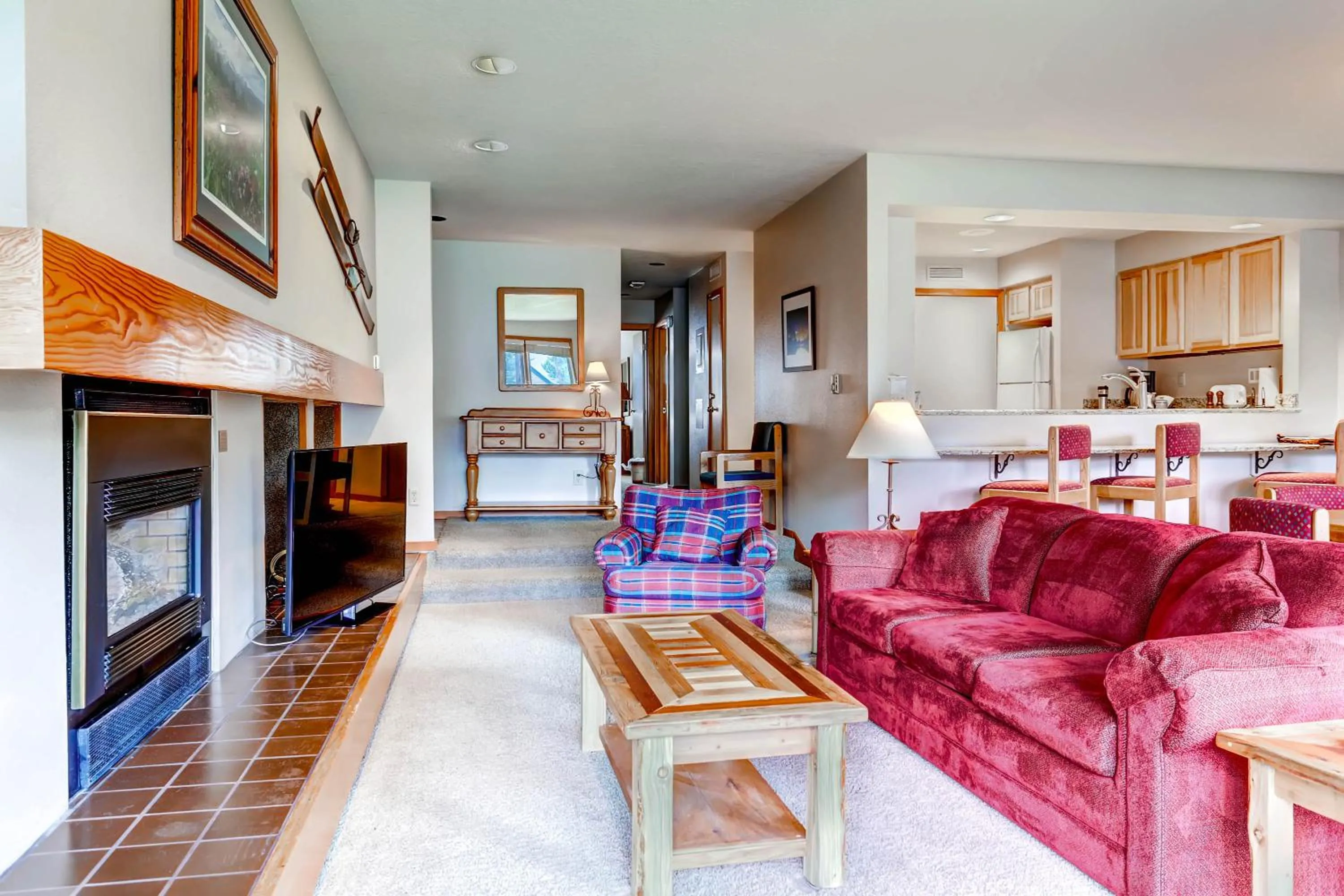 Living room in Aspen Ridge Condominiums by Vail Resorts