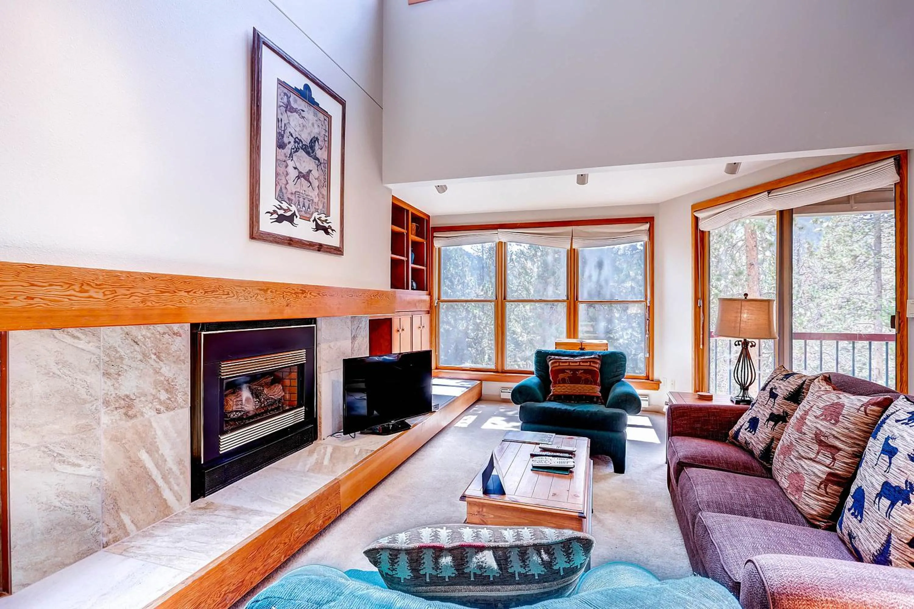 Living room in Aspen Ridge Condominiums by Vail Resorts