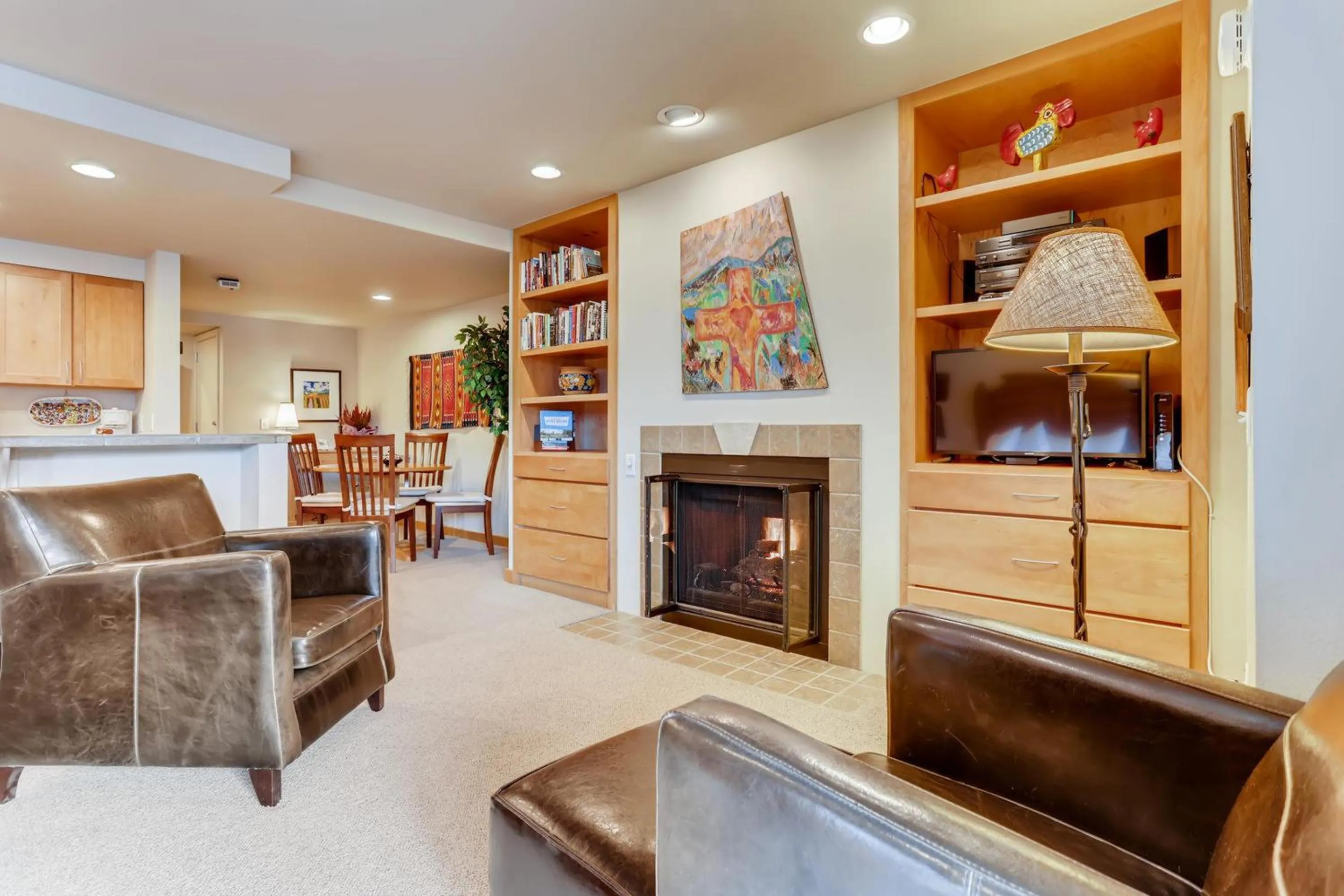 Living room in Aspen Ridge Condominiums by Vail Resorts