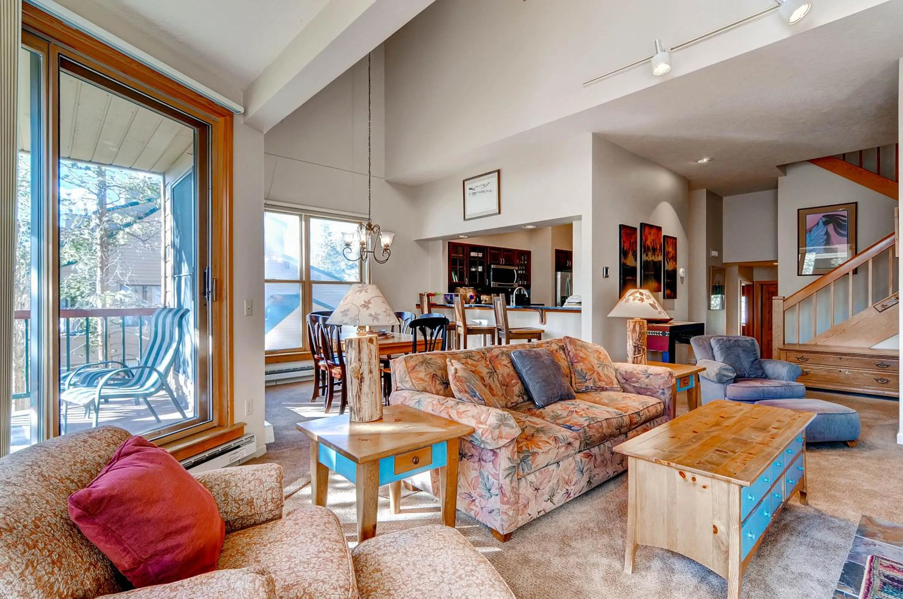Living room in Aspen Ridge Condominiums by Vail Resorts