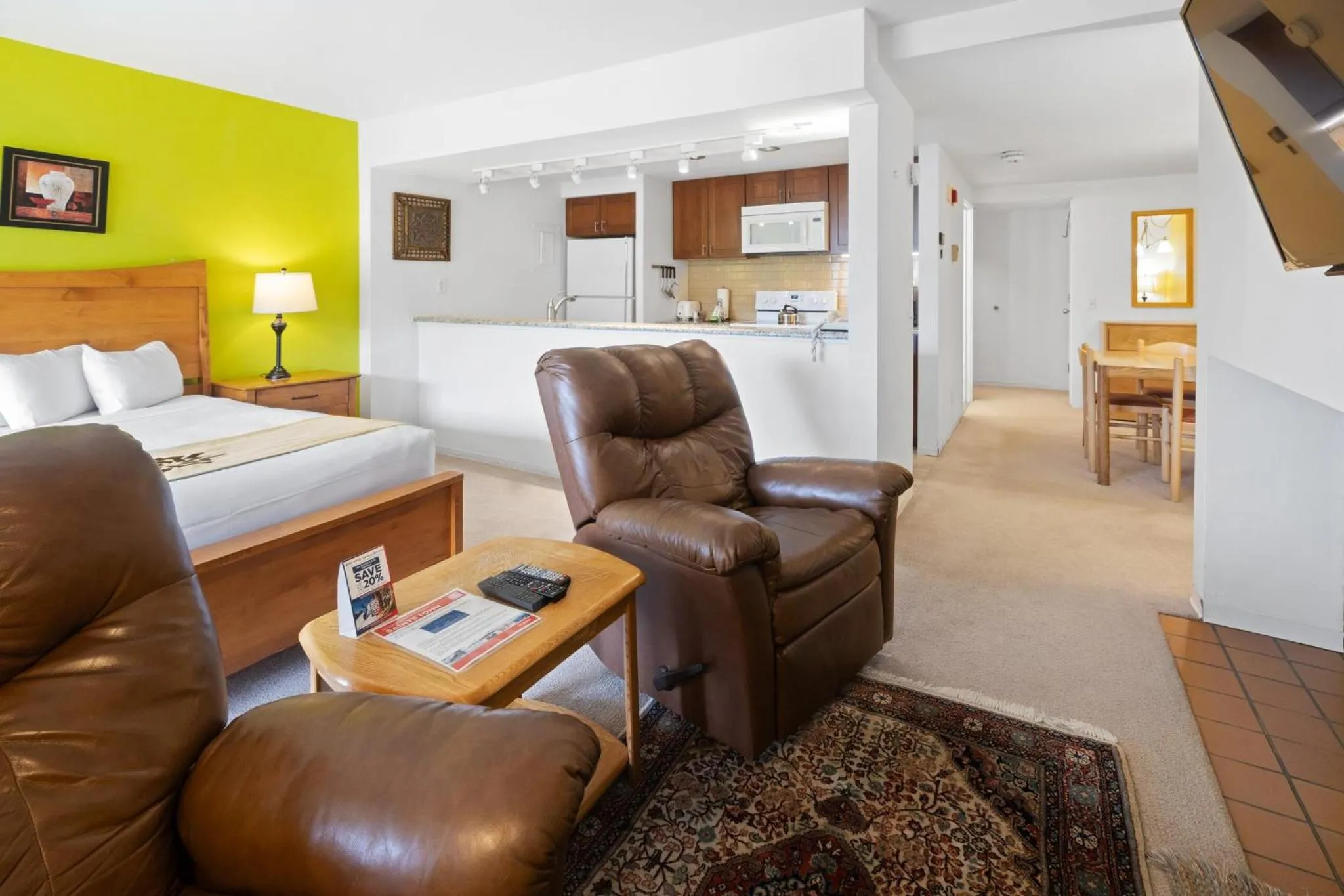 Living room, Bed in Aspen Ridge Condominiums by Vail Resorts