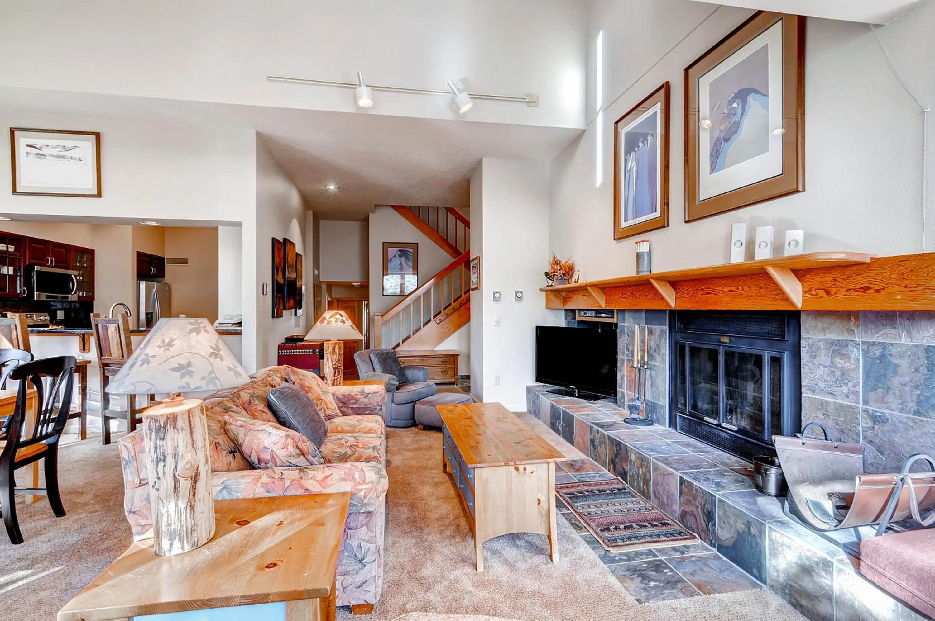 Living room in Aspen Ridge Condominiums by Vail Resorts