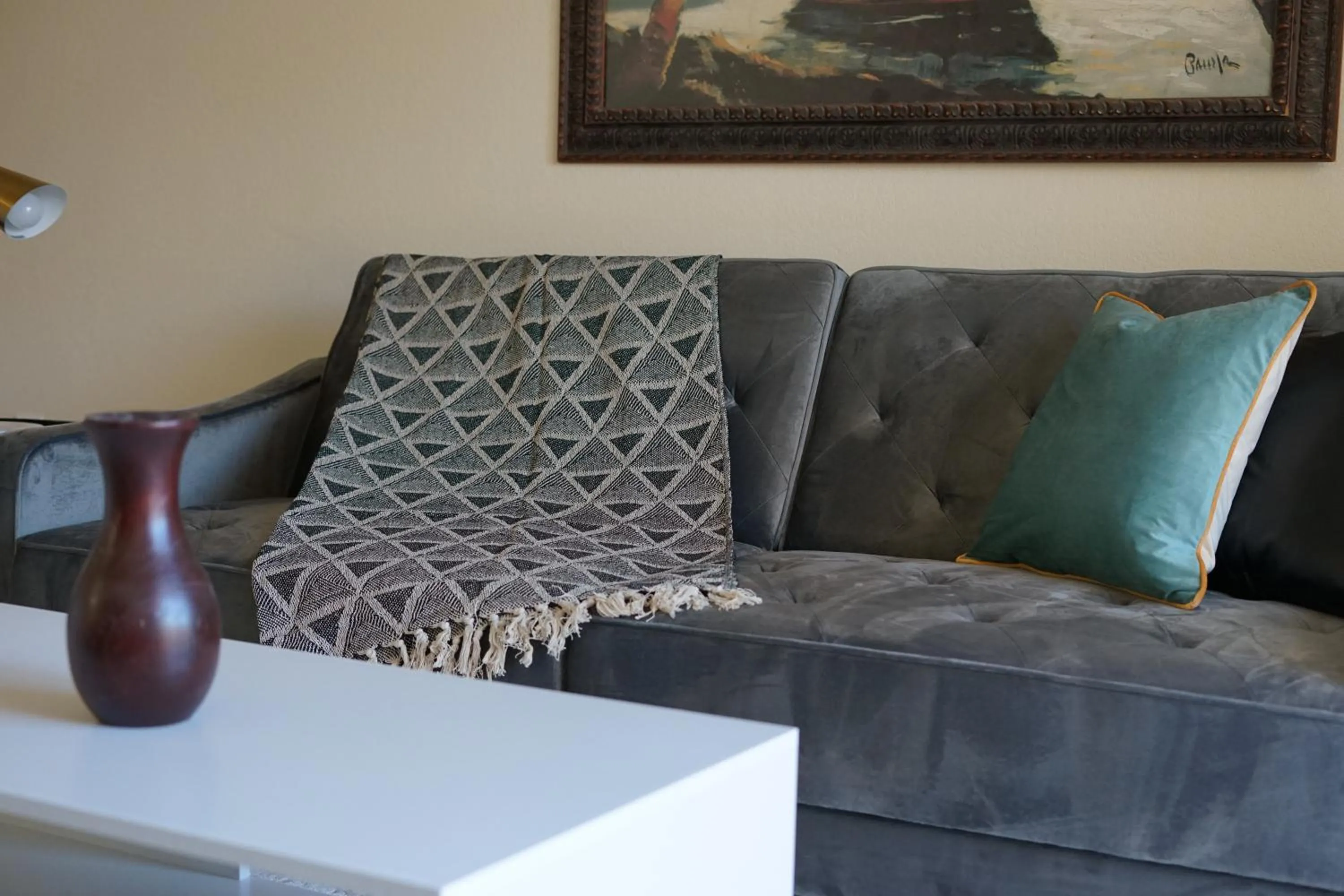 Living room in Sleepover 1BD 1BA Oklahoma City Apartments