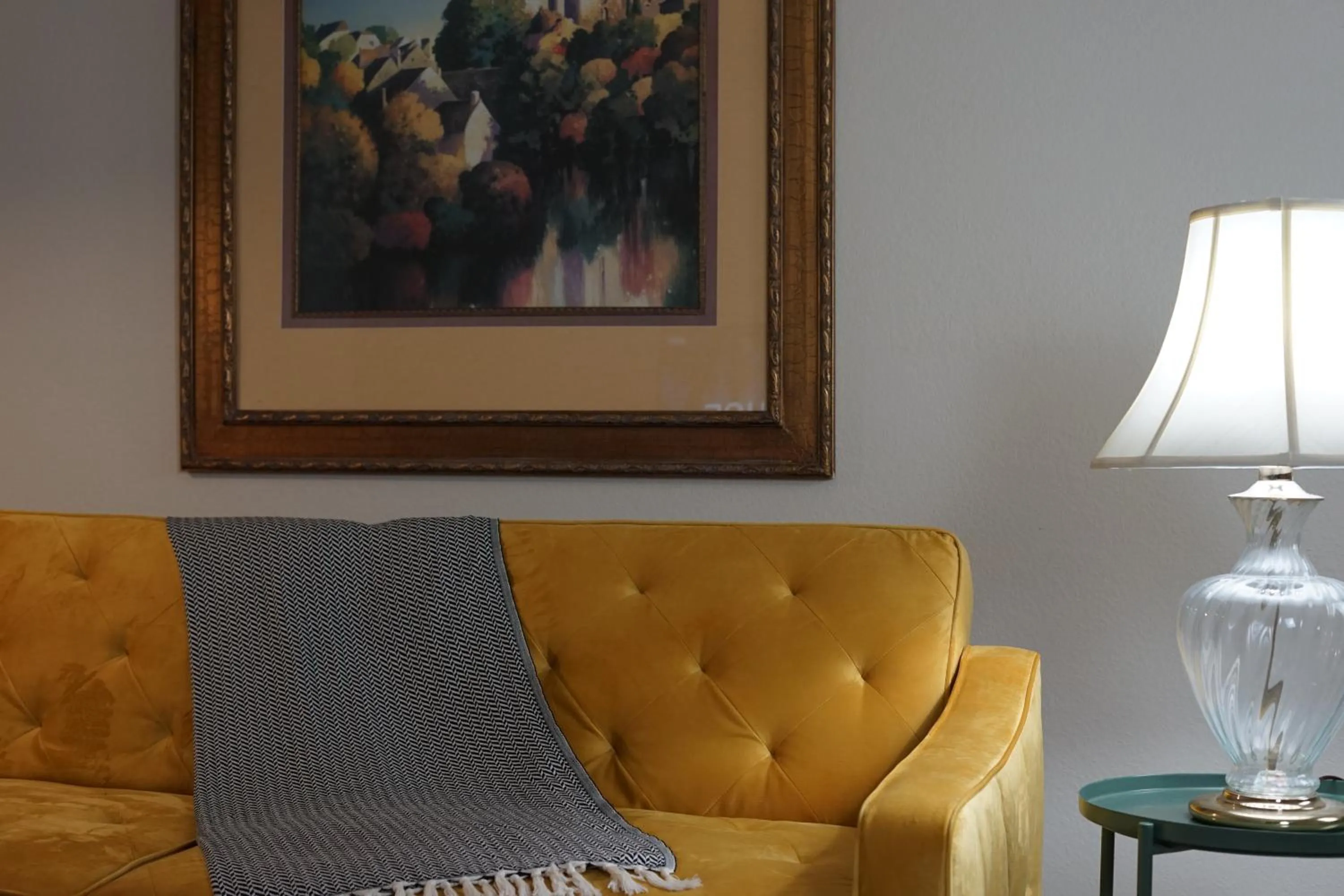 Living room in Sleepover 1BD 1BA Oklahoma City Apartments