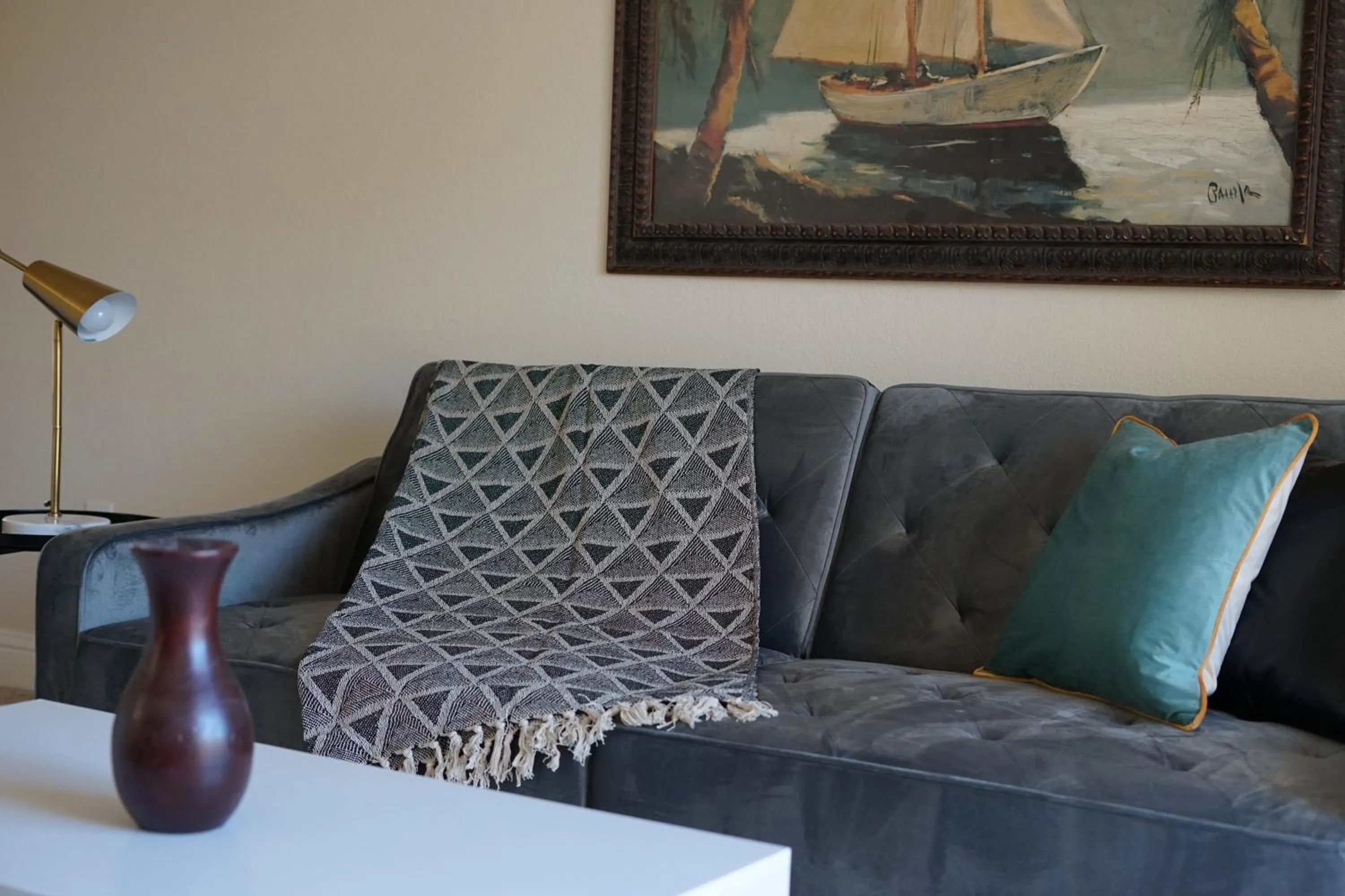 Living room in Sleepover 1BD 1BA Oklahoma City Apartments