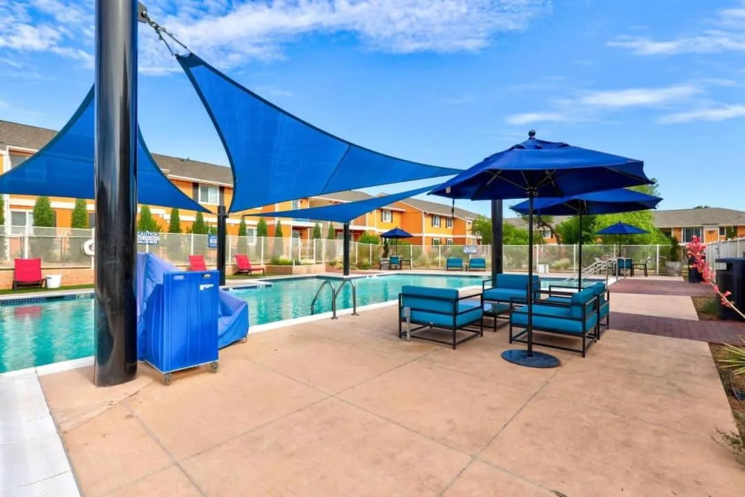 Swimming pool in Sleepover 1BD 1BA Oklahoma City Apartments