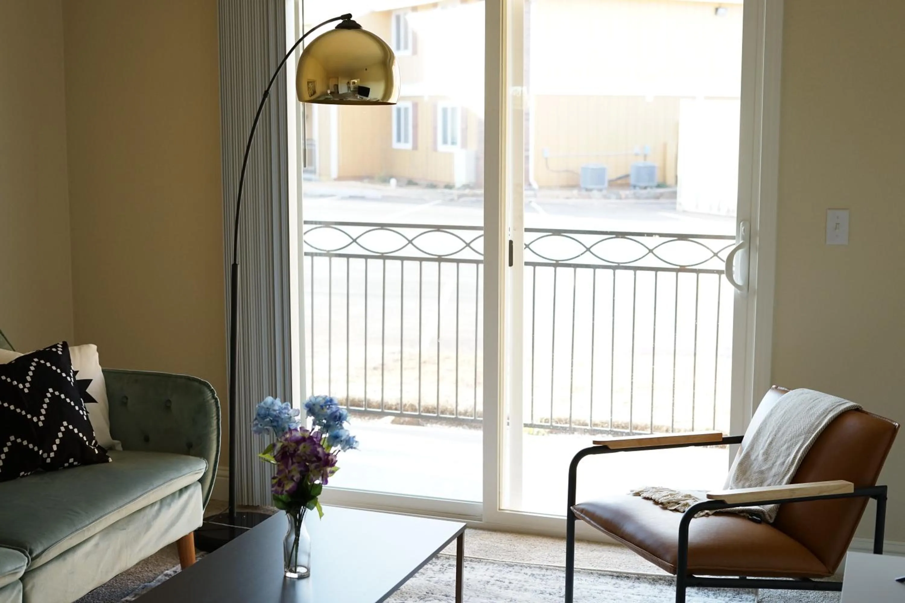 Living room in Sleepover 1BD 1BA Oklahoma City Apartments