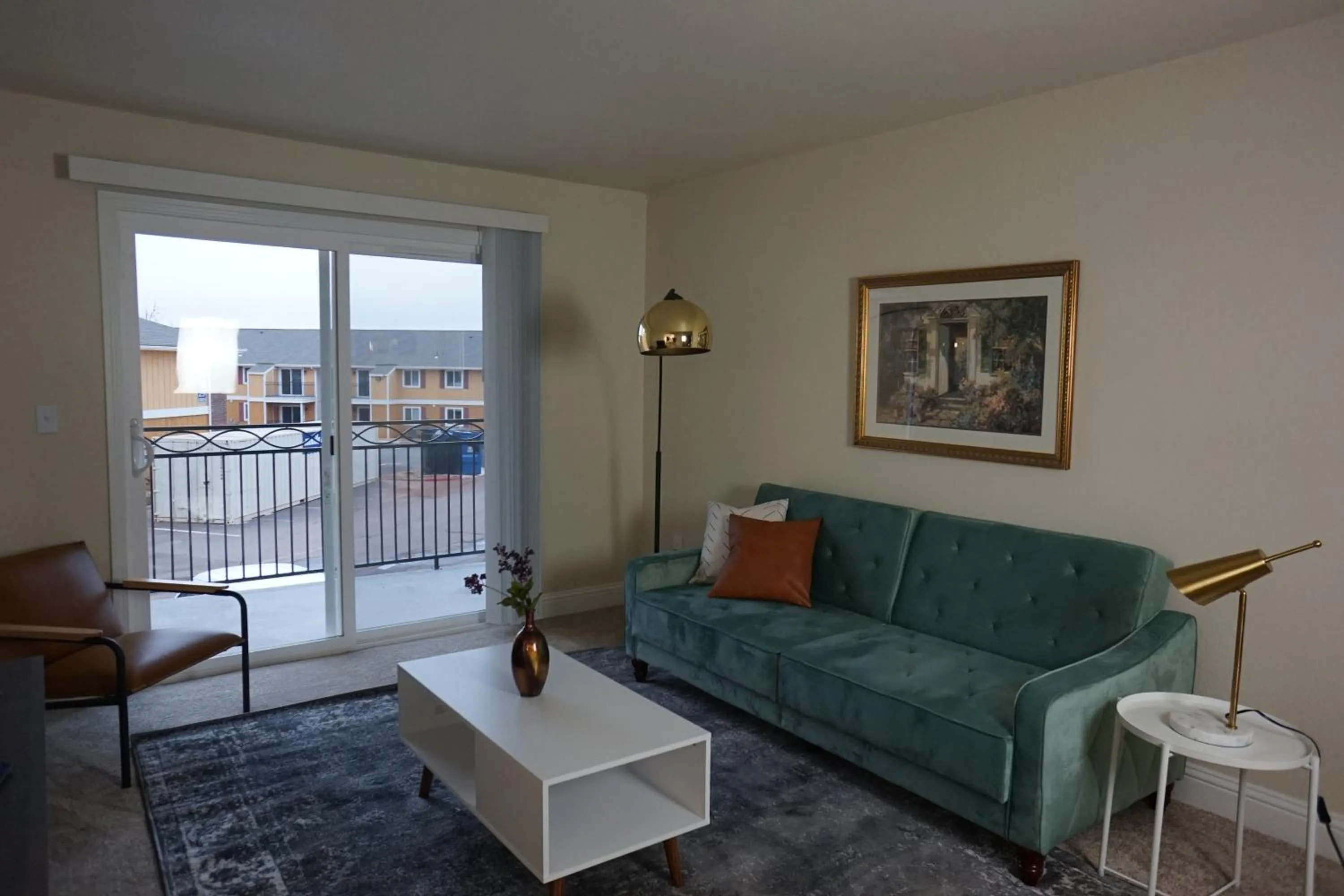 Living room in Sleepover 1BD 1BA Oklahoma City Apartments