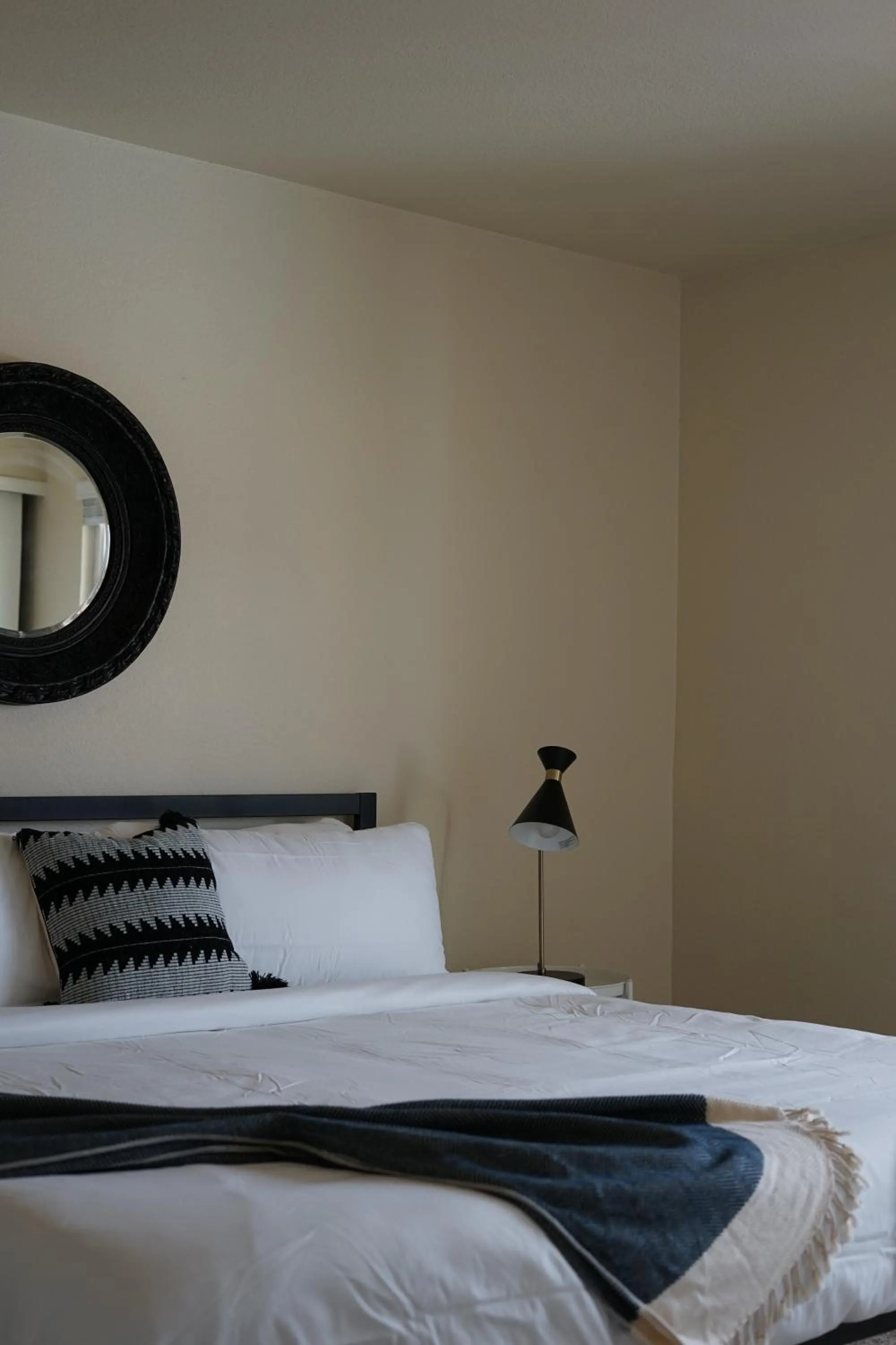 Bedroom, Bed in Sleepover 1BD 1BA Oklahoma City Apartments