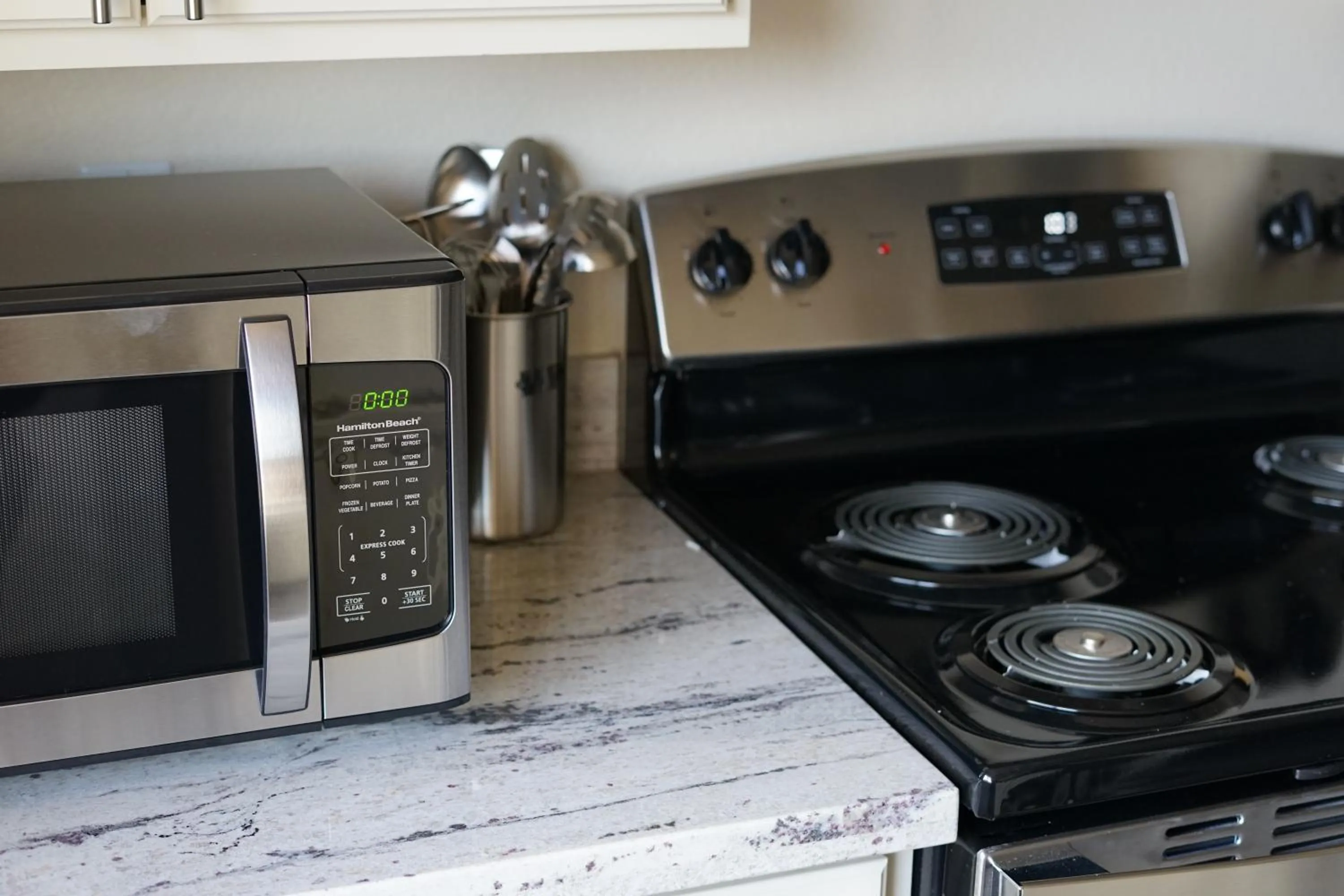 Kitchen or kitchenette in Sleepover 1BD 1BA Oklahoma City Apartments