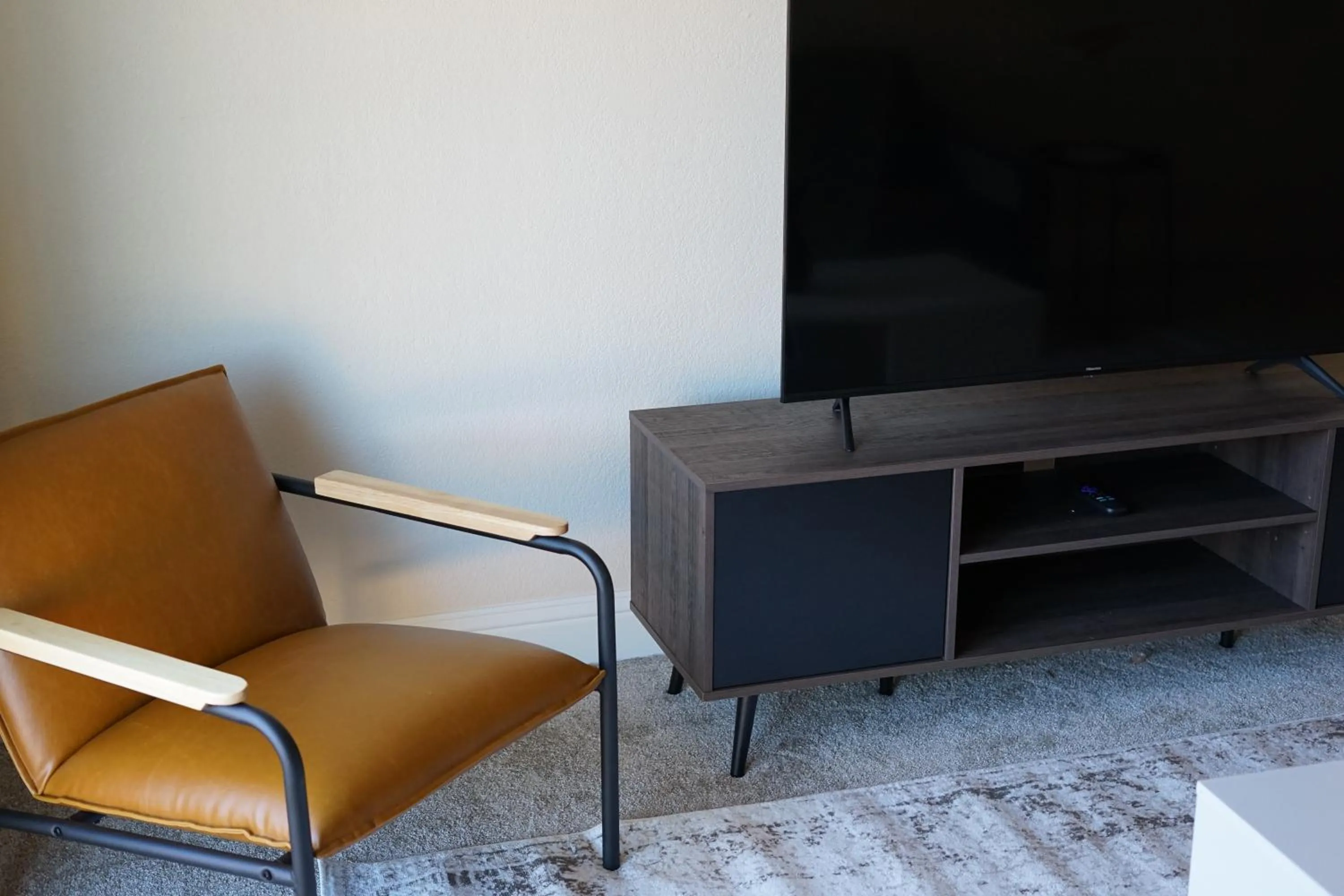 Living room in Sleepover 1BD 1BA Oklahoma City Apartments