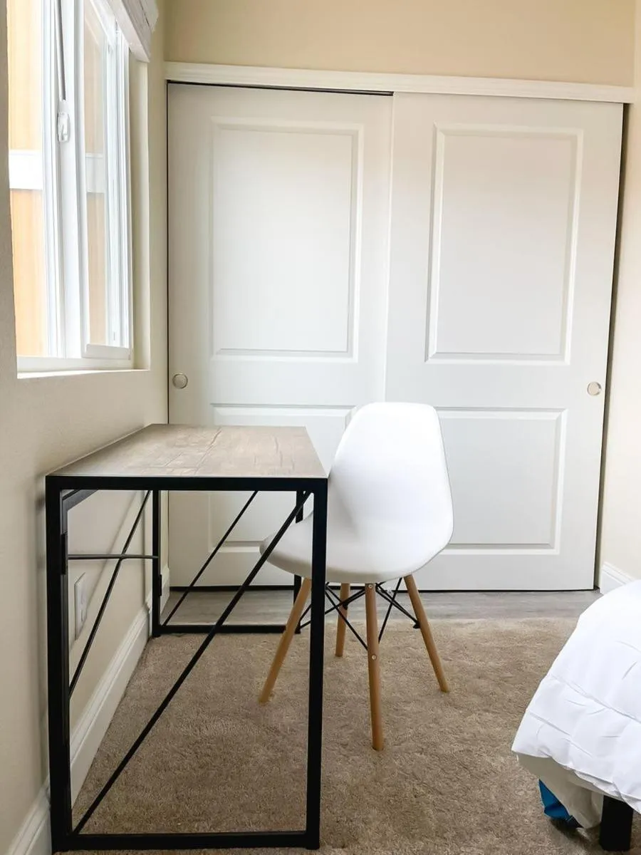 Living room, Bed in Sleepover 1BD 1BA Oklahoma City Apartments