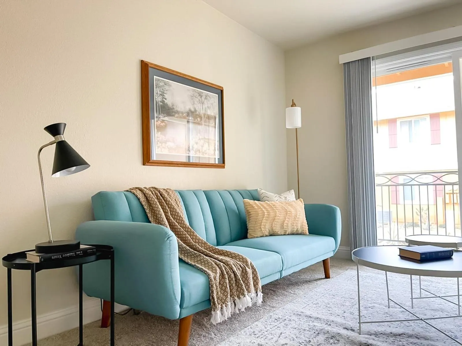 Living room in Sleepover 1BD 1BA Oklahoma City Apartments