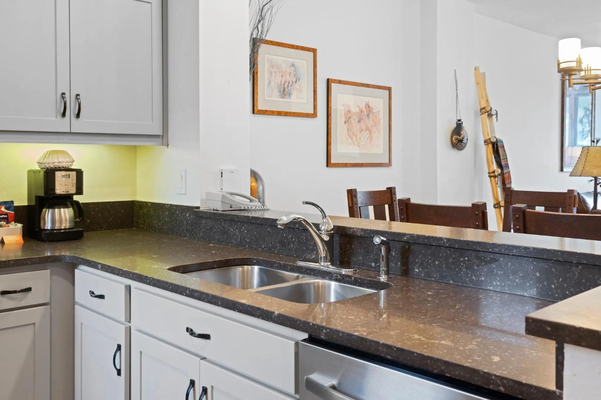 Communal kitchen in Lakeside Village by Vail Resorts