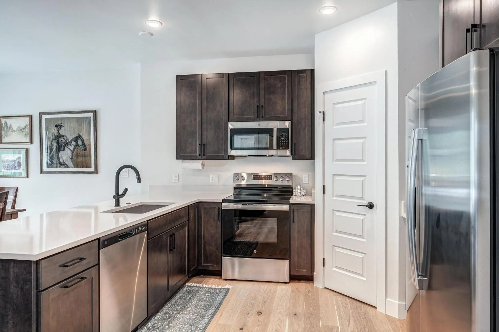 Communal kitchen in Lakeside Village by Vail Resorts