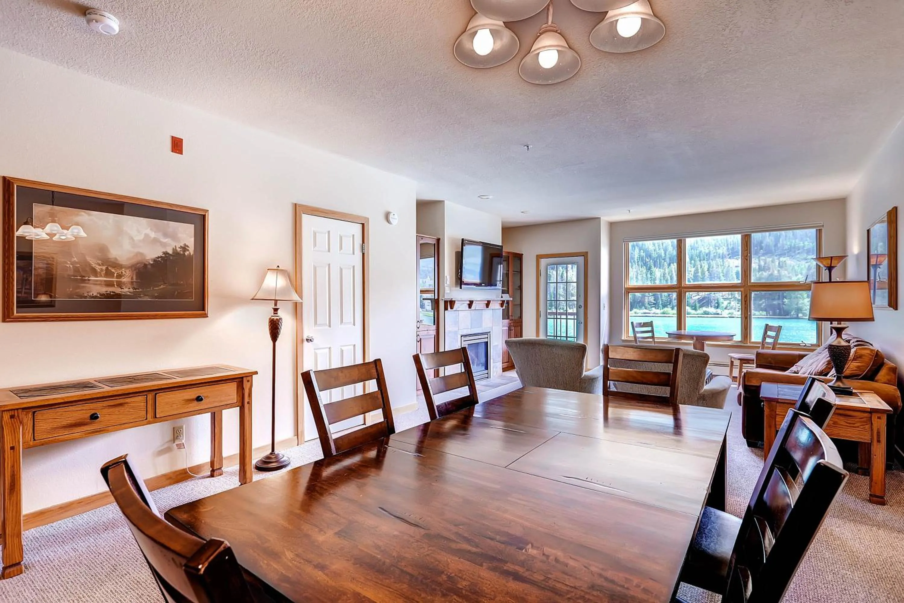Dining area in Lakeside Village by Vail Resorts