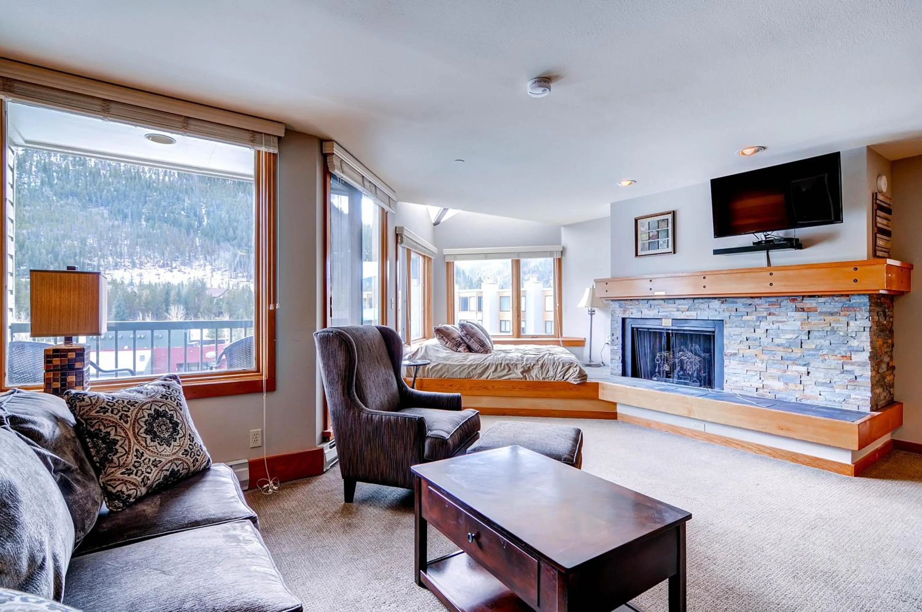Living room in Lakeside Village by Vail Resorts