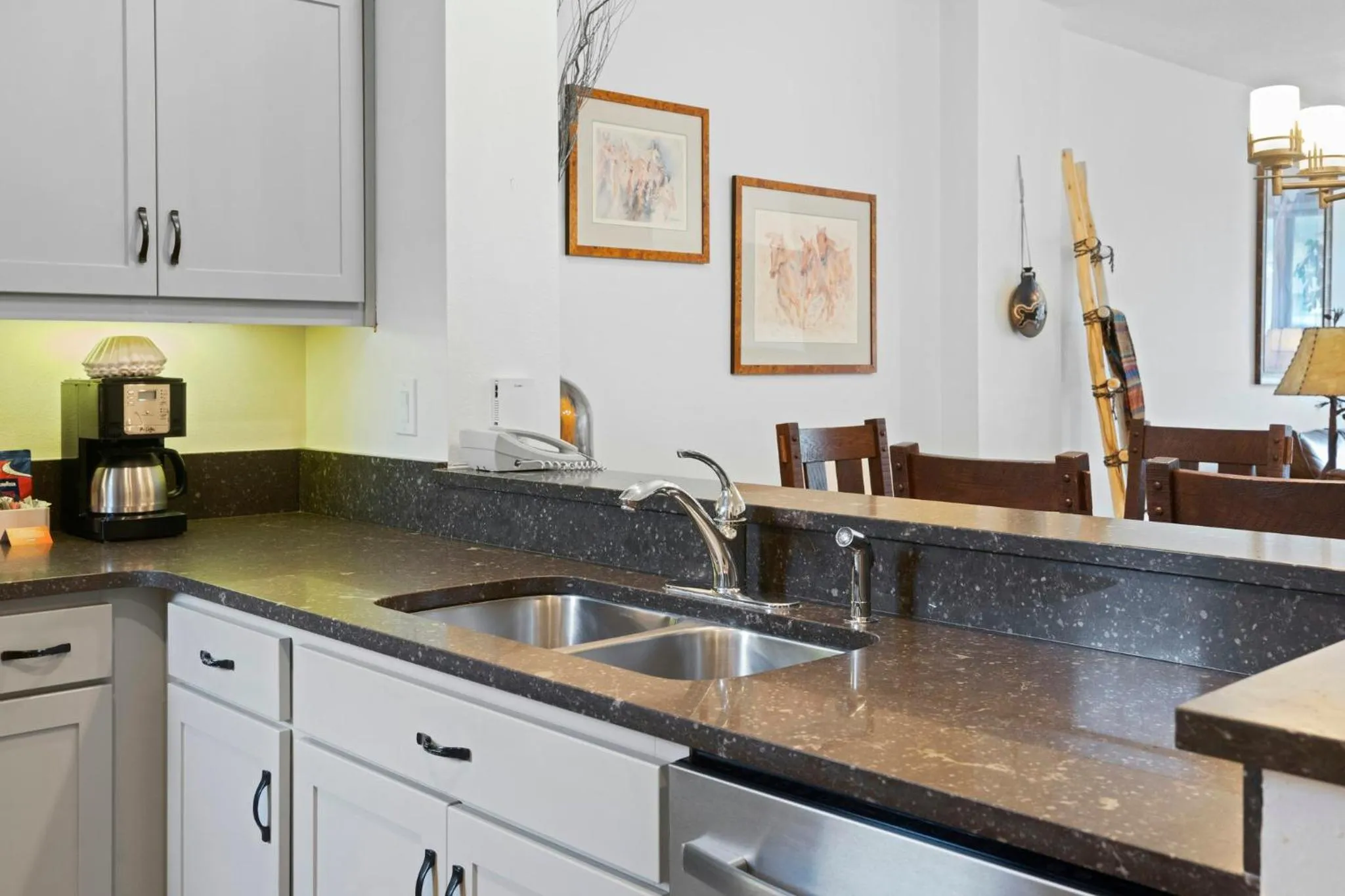 Communal kitchen in Lakeside Village by Vail Resorts