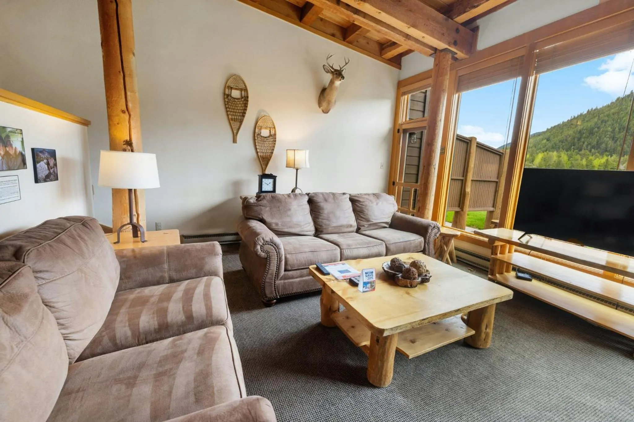 Living room in Evergreen Condominiums by Vail Resorts