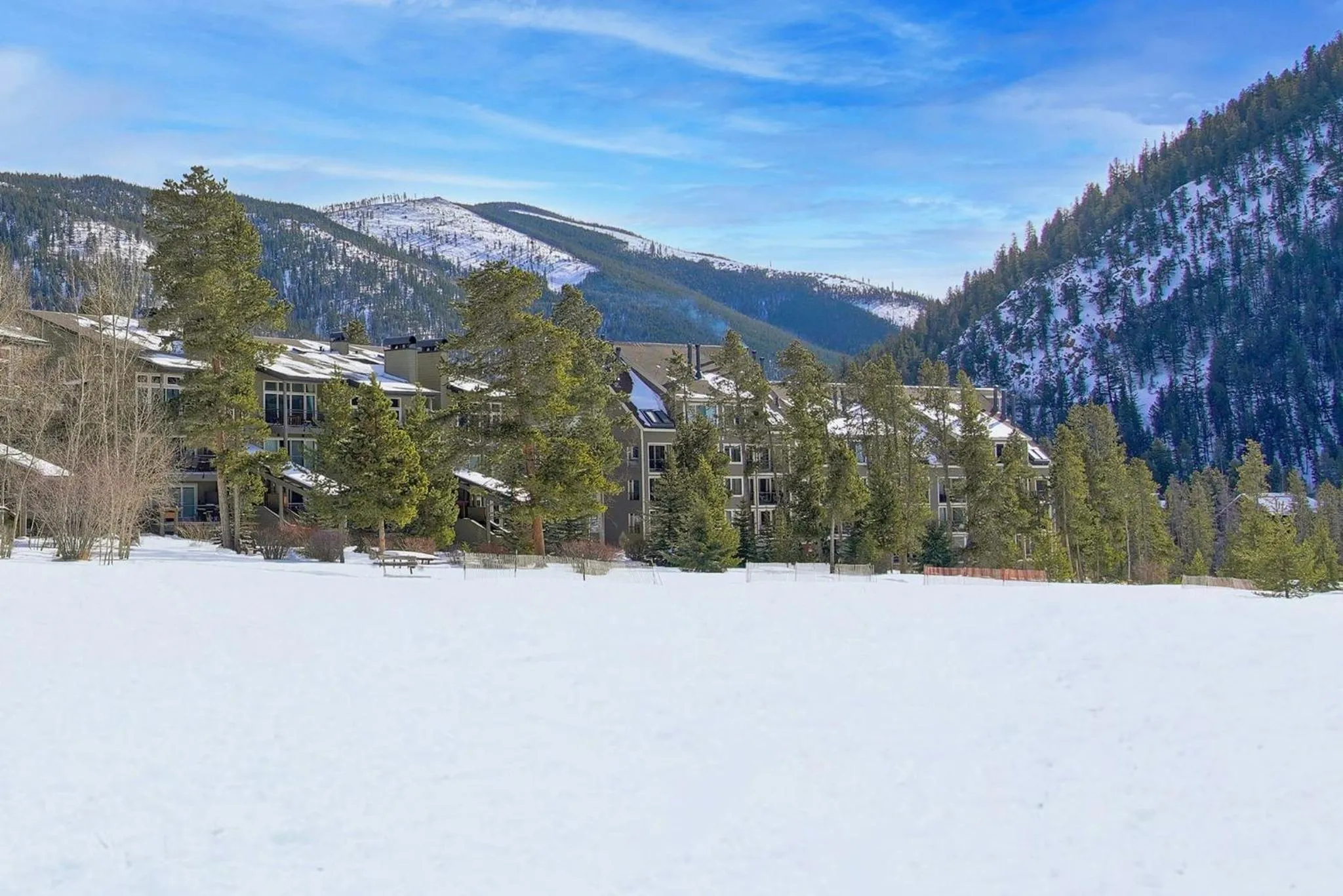 Property building in Evergreen Condominiums by Vail Resorts