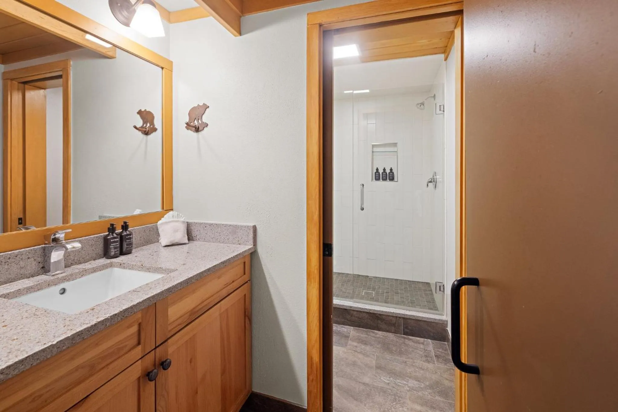 Bathroom in Evergreen Condominiums by Vail Resorts