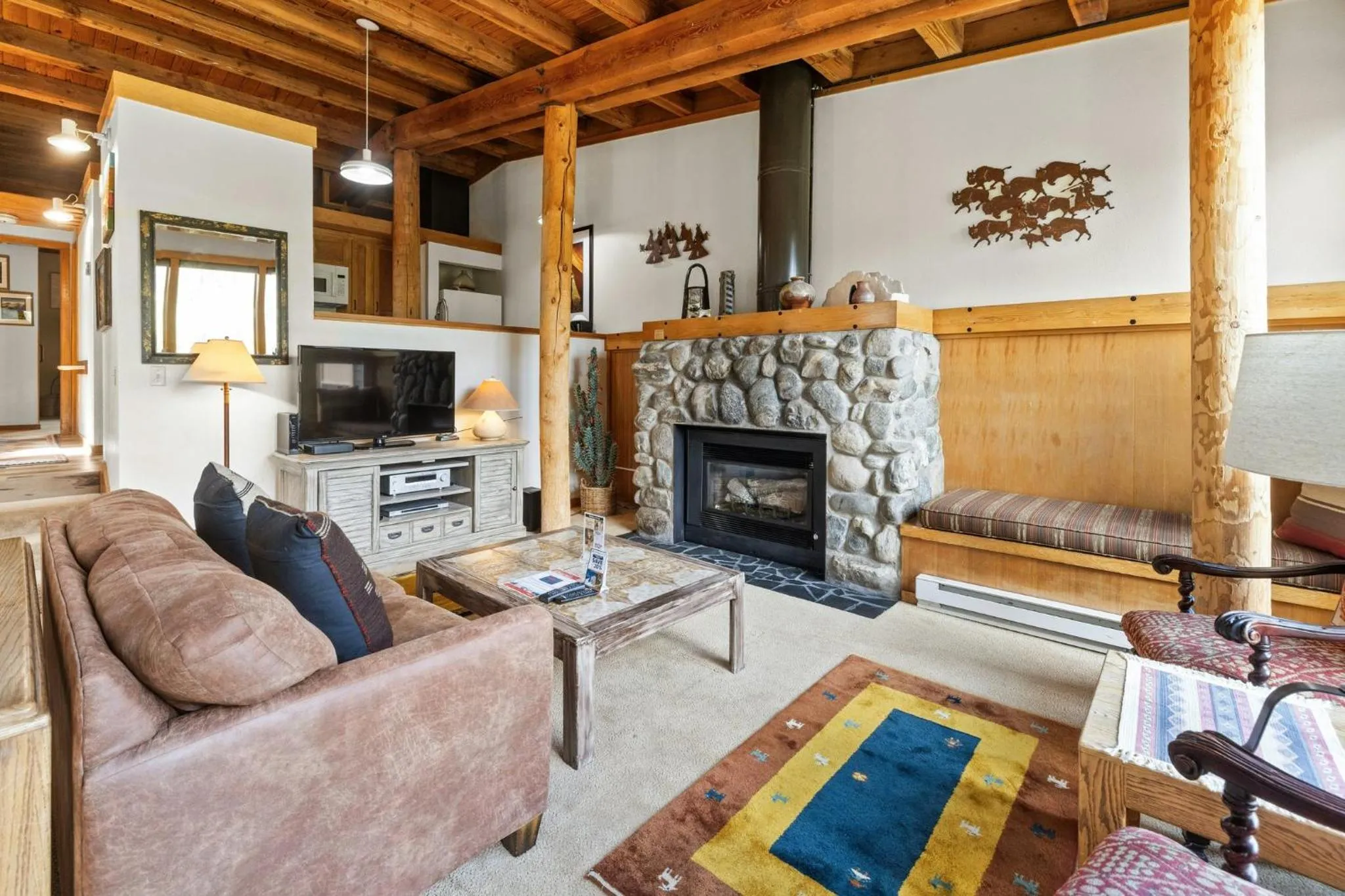 Living room in Evergreen Condominiums by Vail Resorts