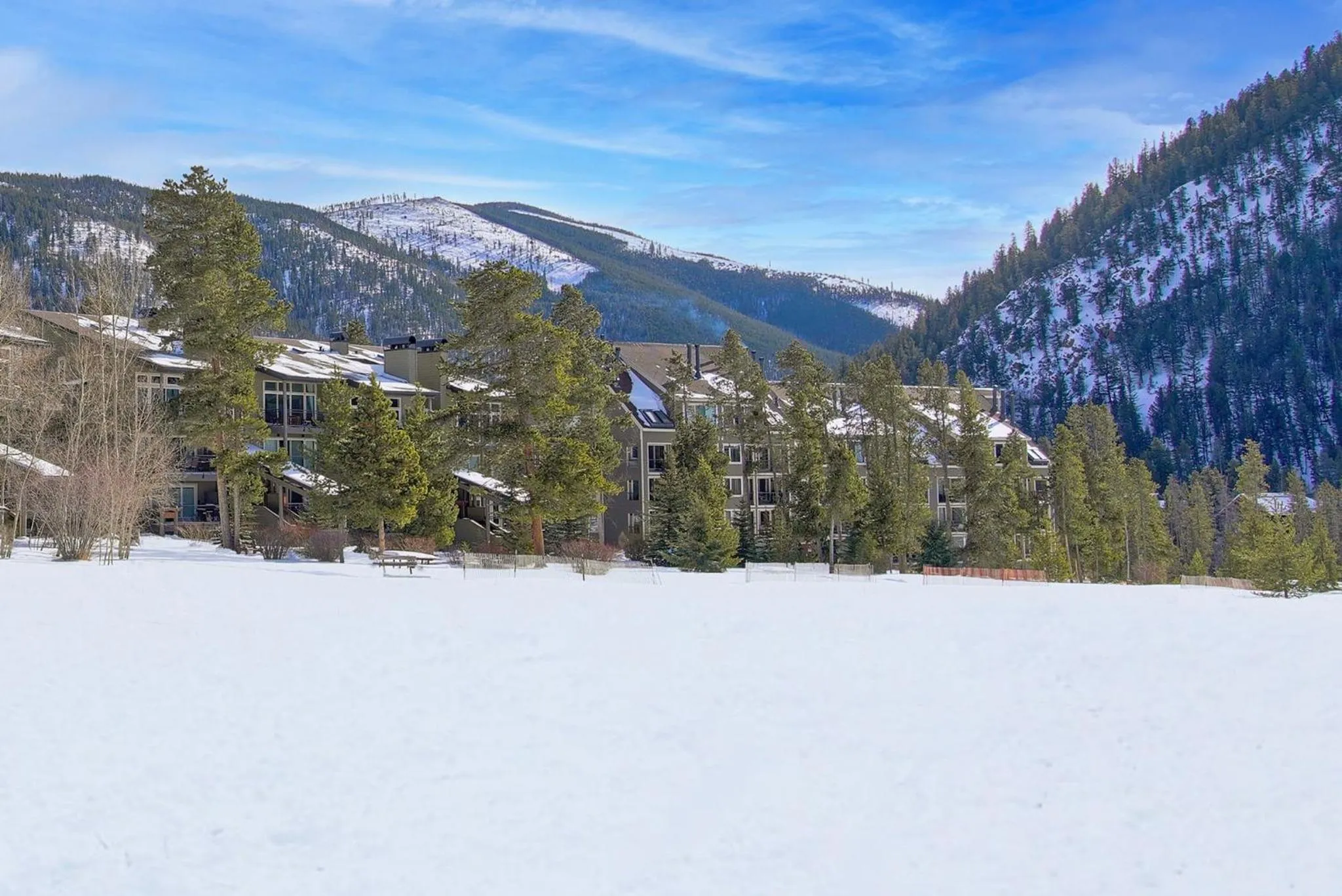 Property building in Evergreen Condominiums by Vail Resorts