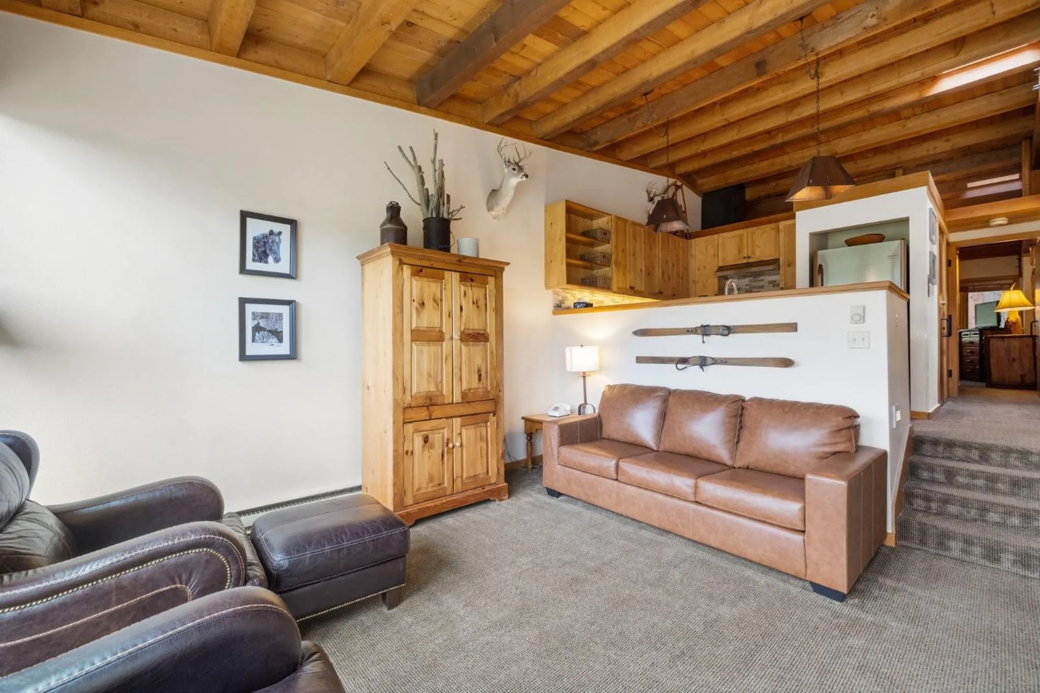 Living room in Evergreen Condominiums by Vail Resorts