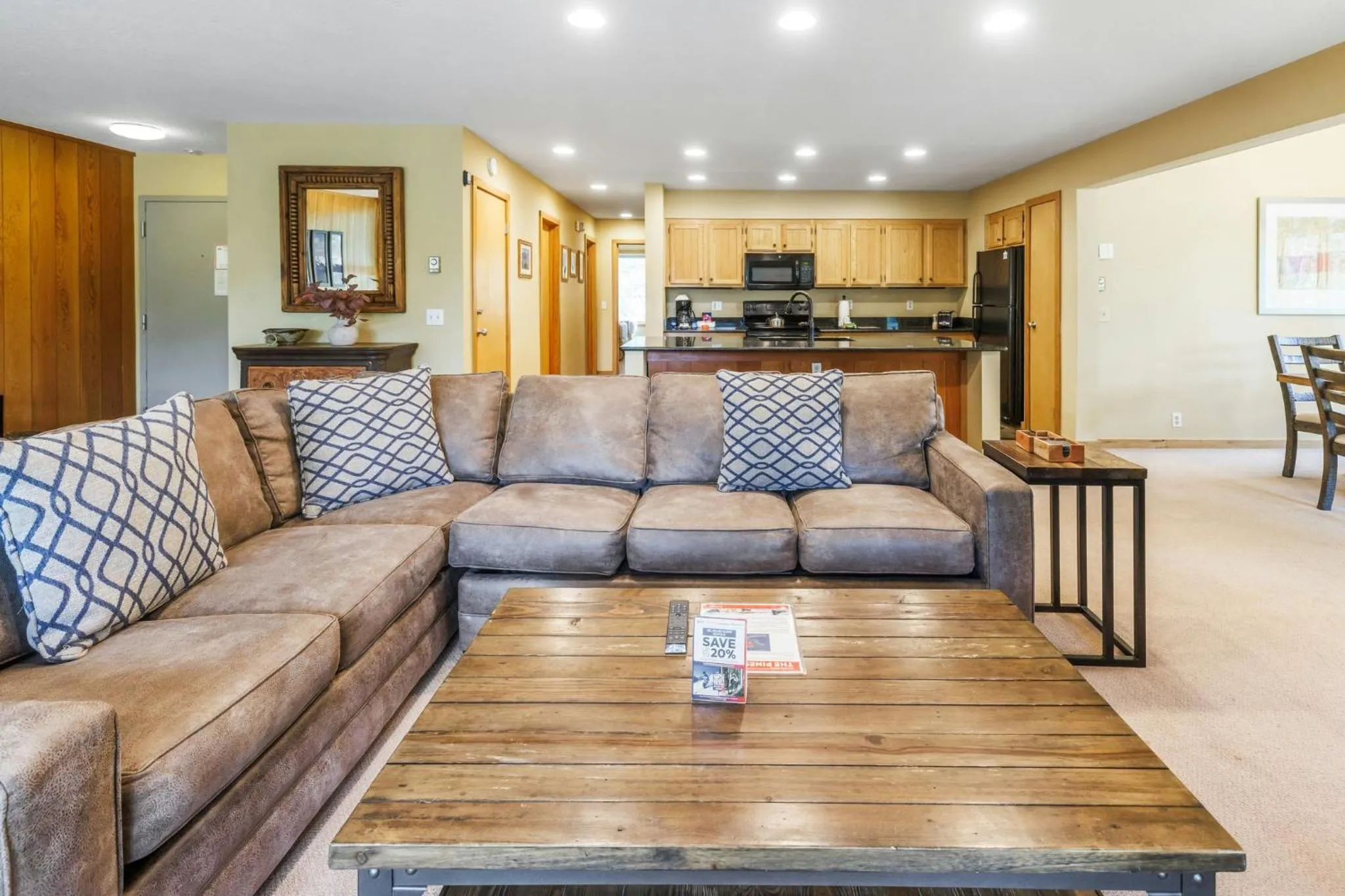 Living room in Evergreen Condominiums by Vail Resorts