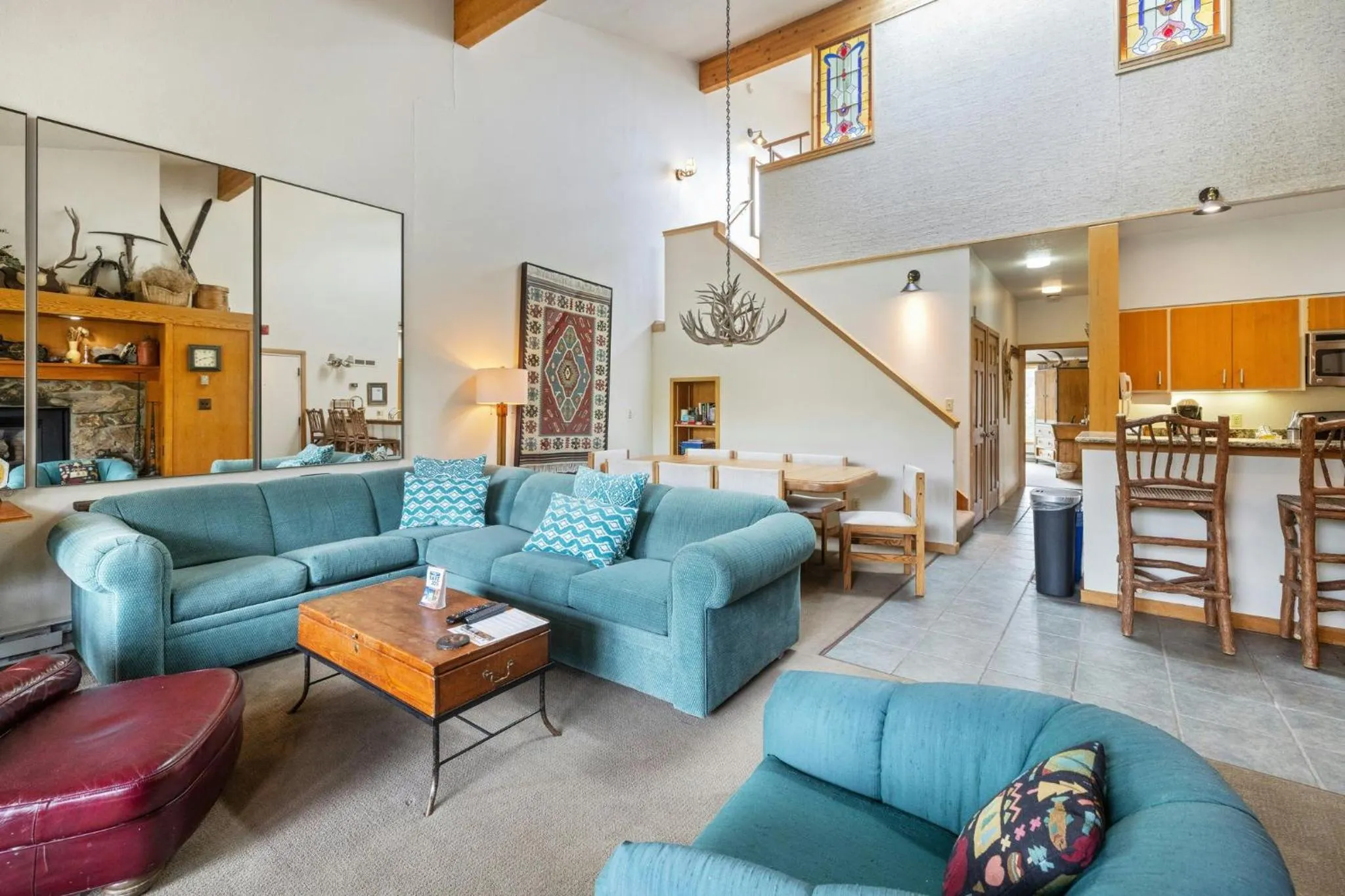 Living room in Evergreen Condominiums by Vail Resorts