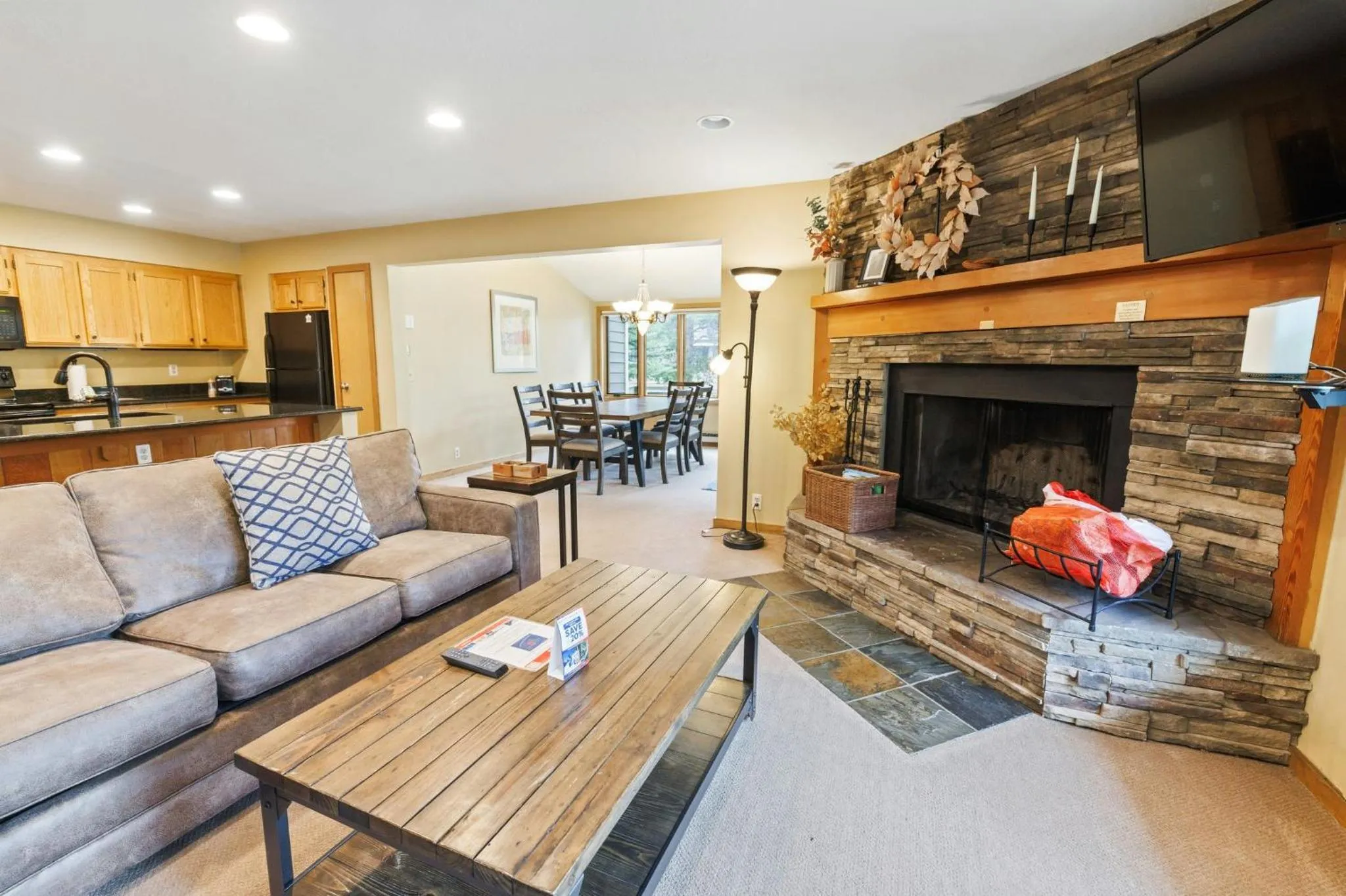 Living room in Evergreen Condominiums by Vail Resorts