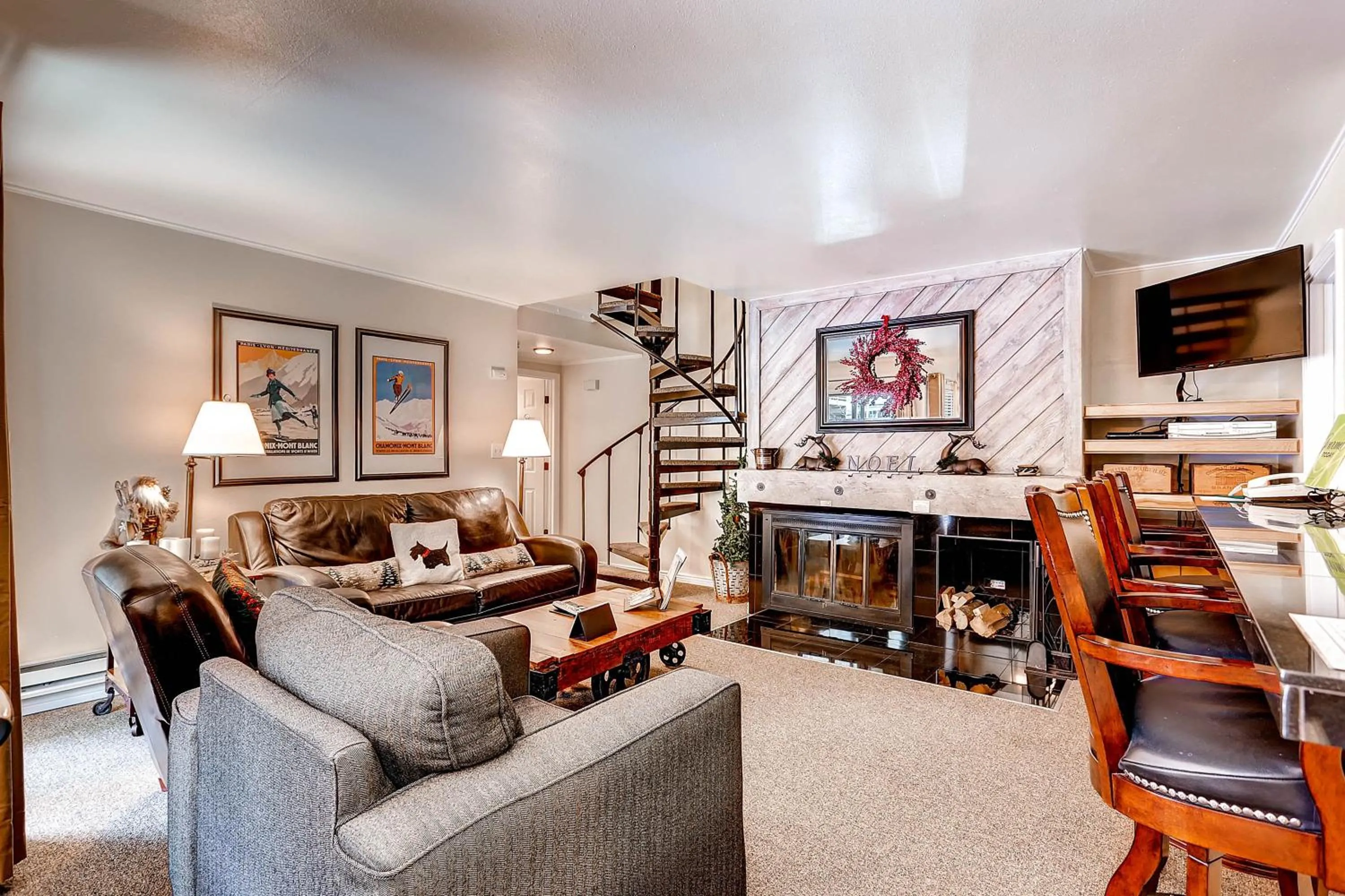 Living room in The Forest Neighborhood by Keystone Resort