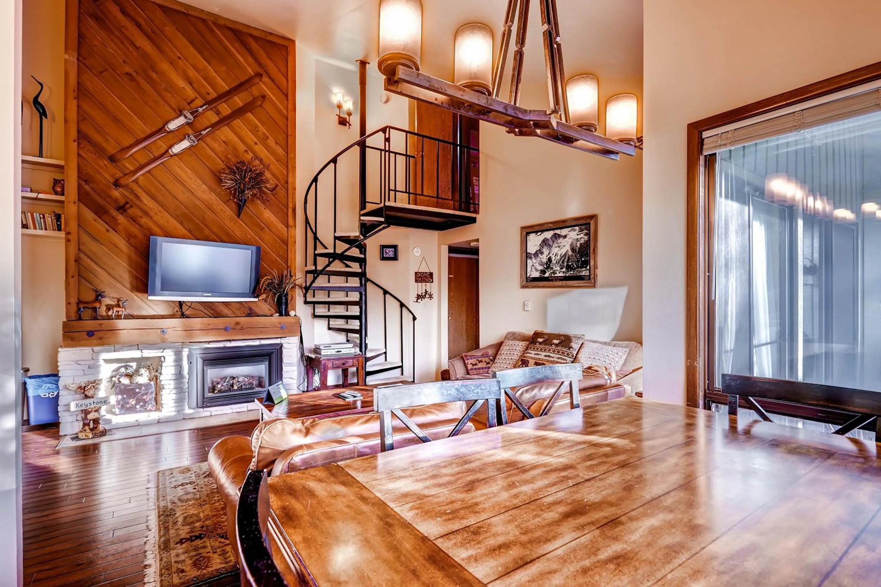 Living room in The Forest Neighborhood by Keystone Resort