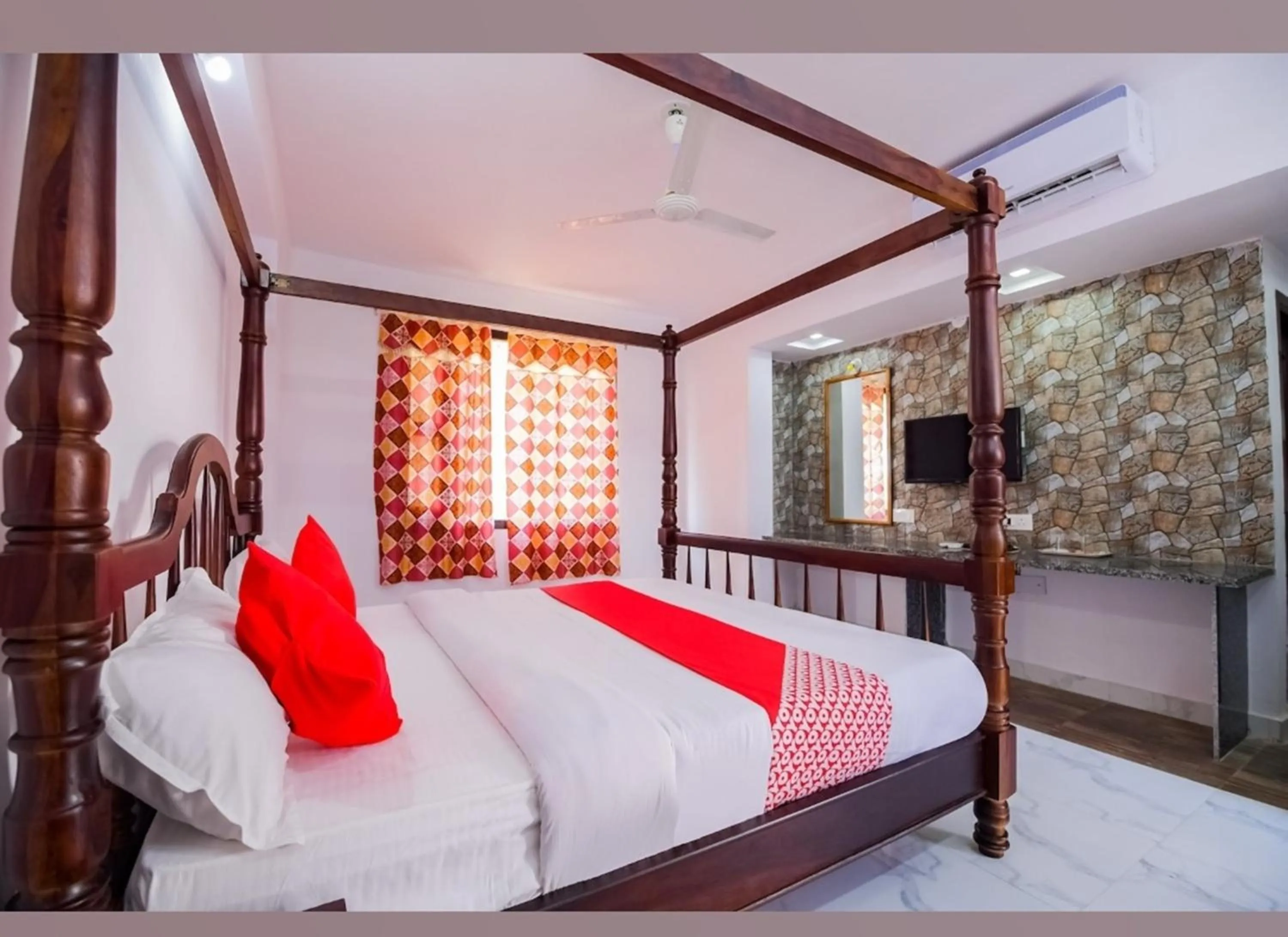 Bedroom, Bed in Brahma Paradise , A heritage haveli