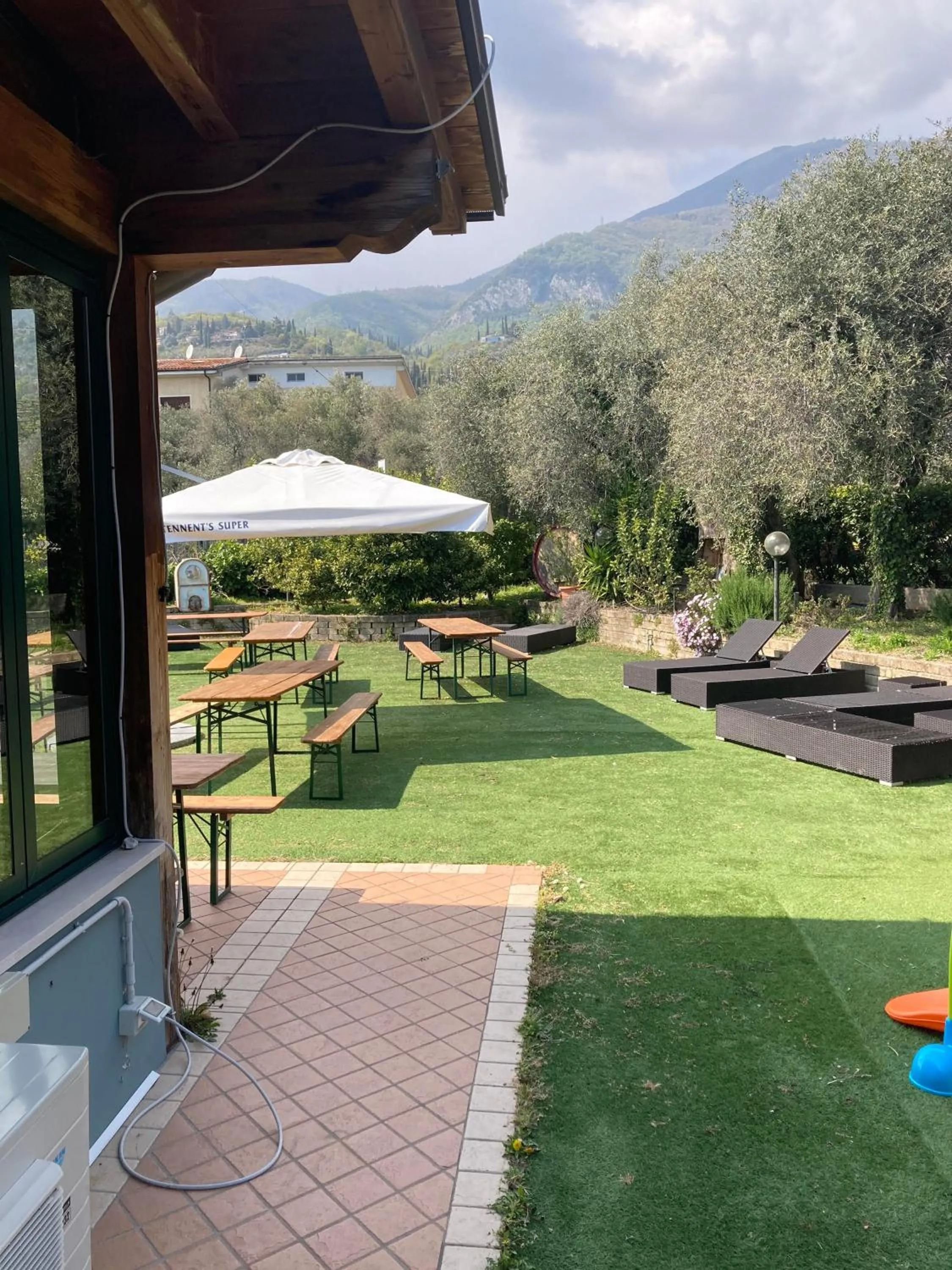 Garden in Route77 hostel