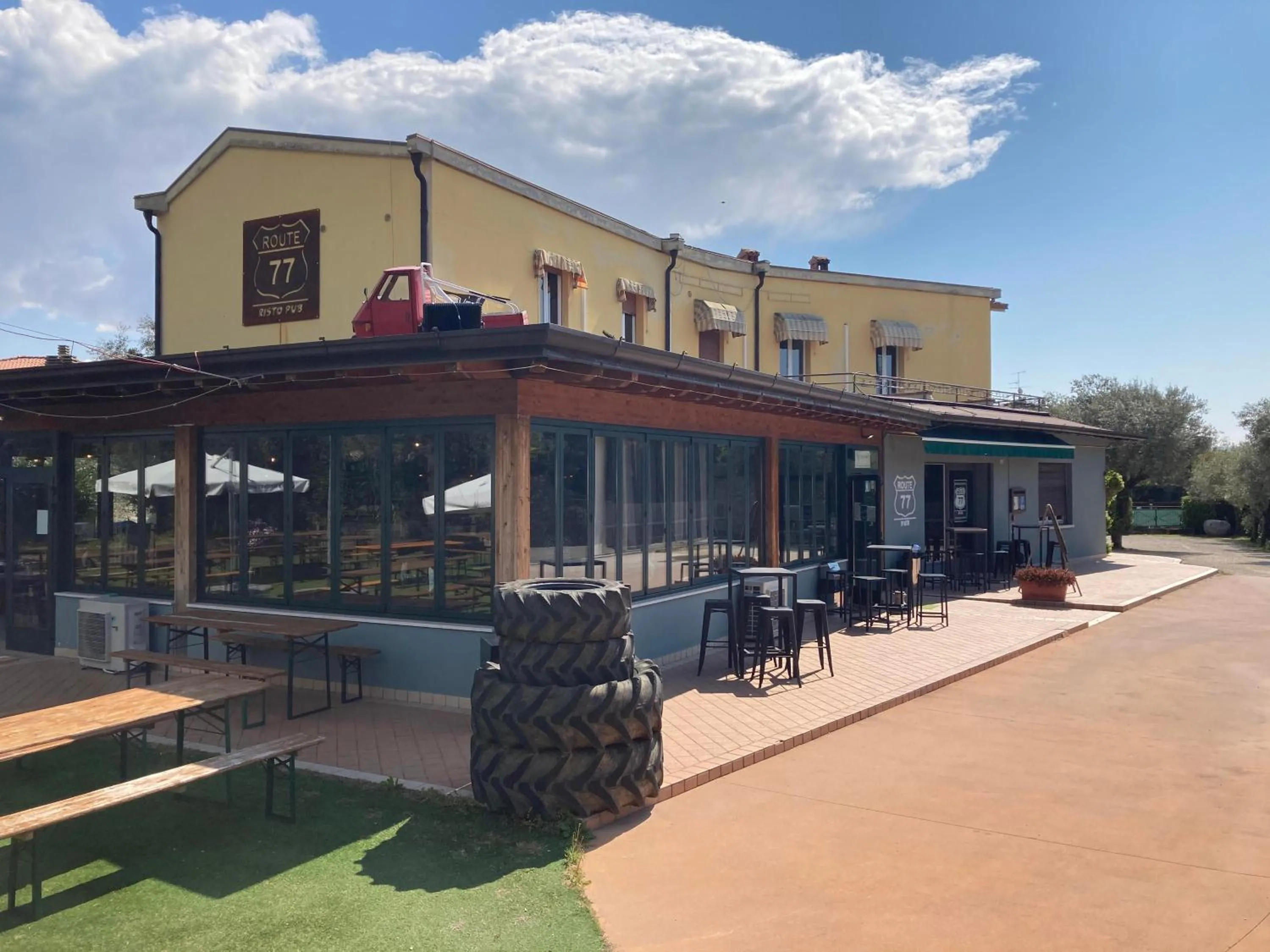 Property building in Route77 hostel