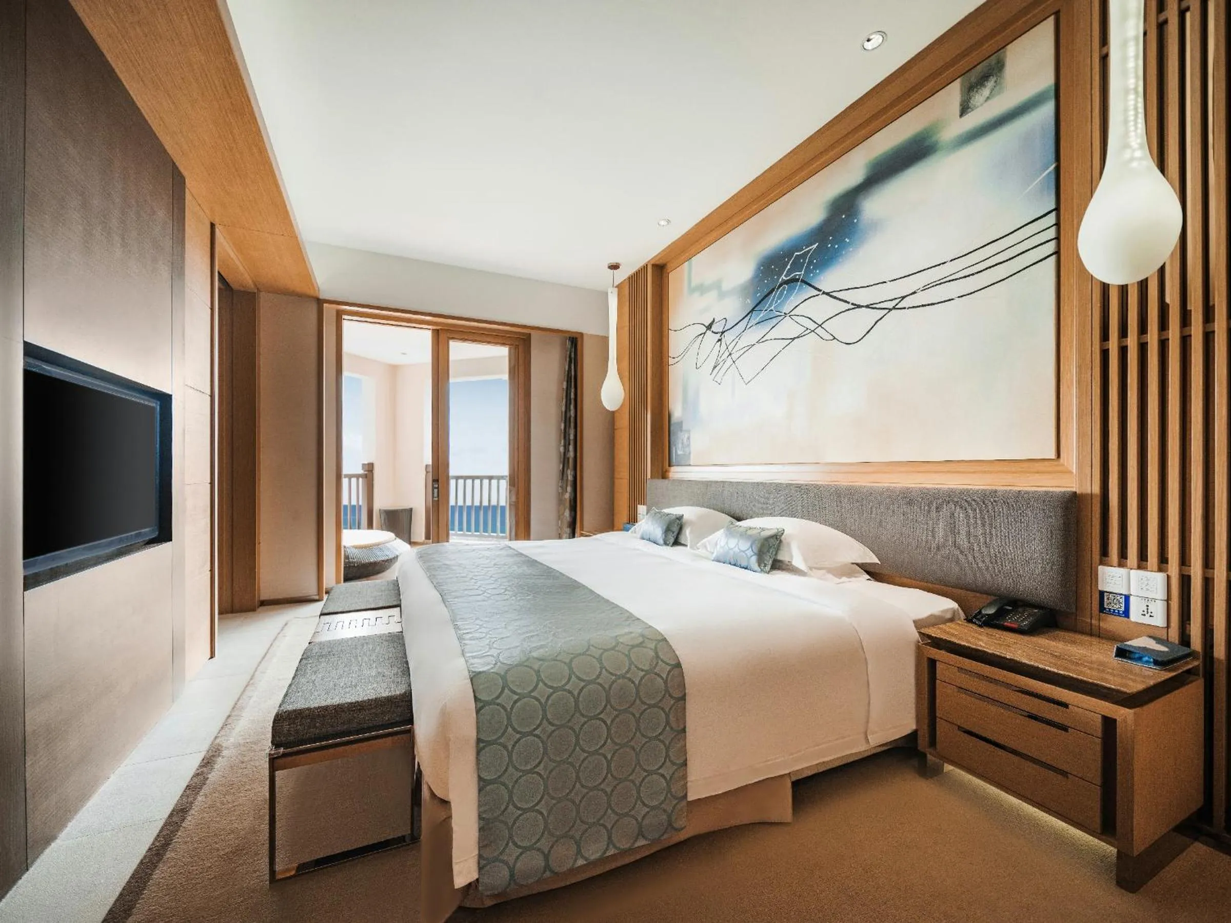 Bed in Huidong Regal Palace Resort