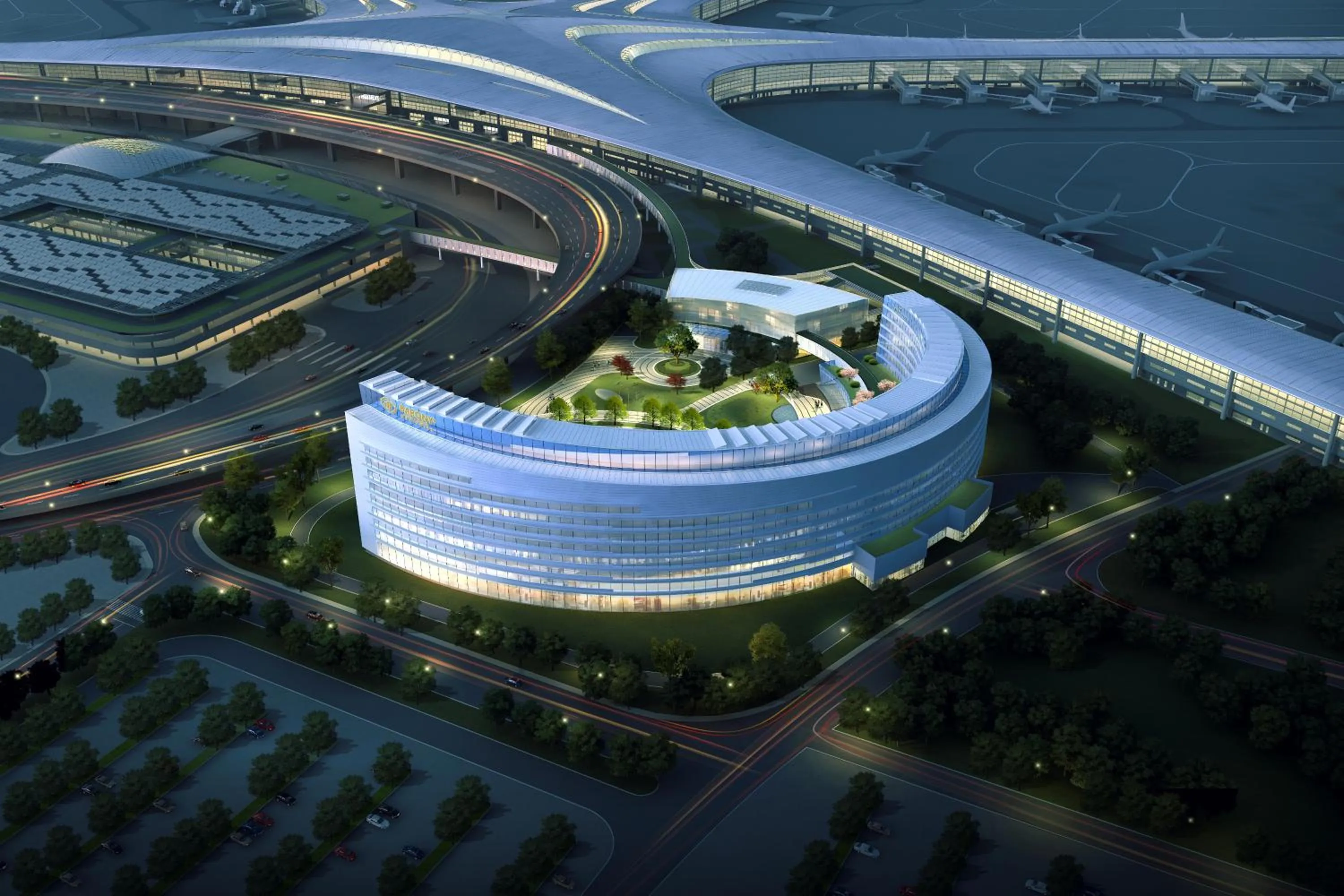 Property building in Grand Barony Qingdao Airport Hotel