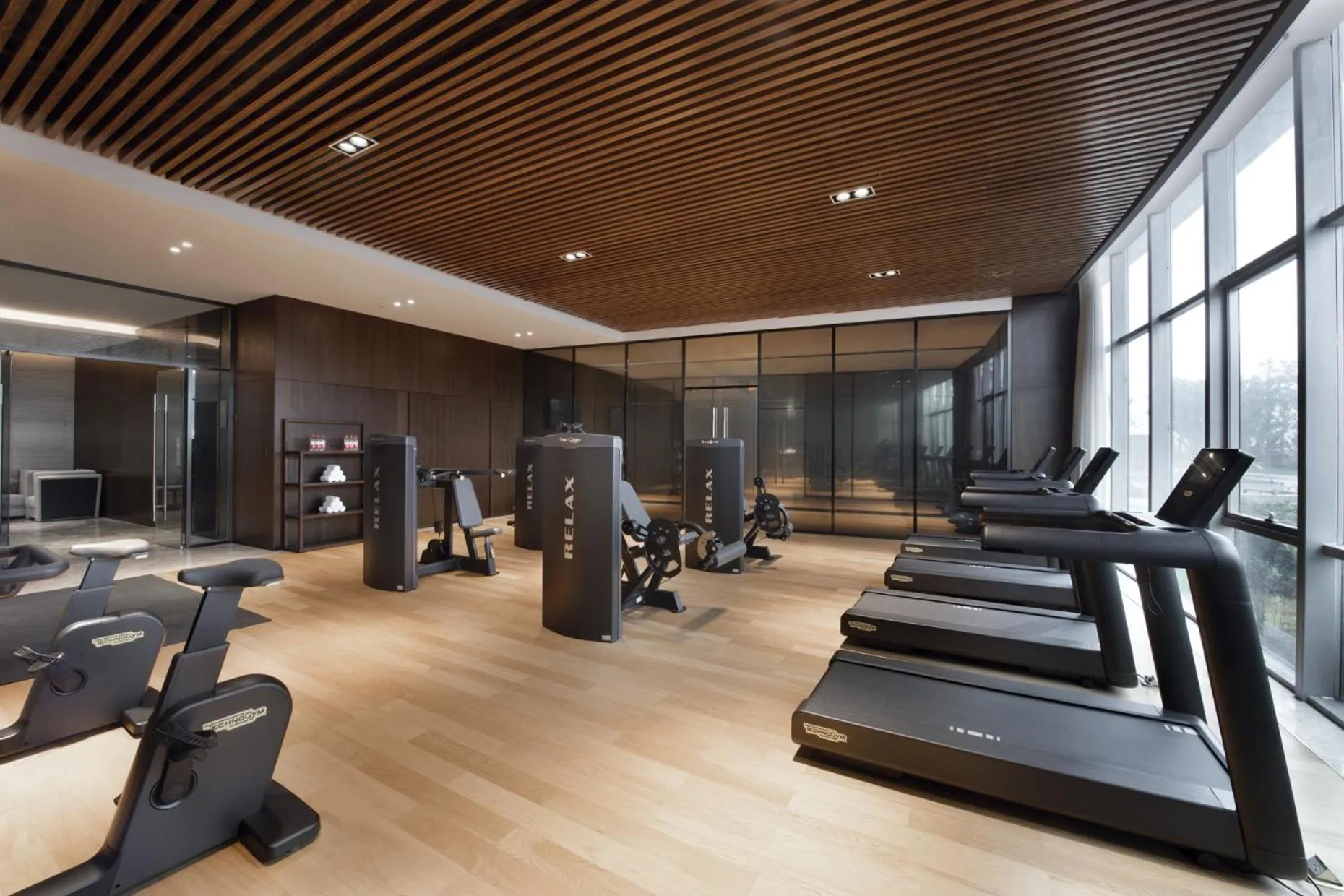 Fitness centre/facilities in Grand Barony Qingdao Airport Hotel